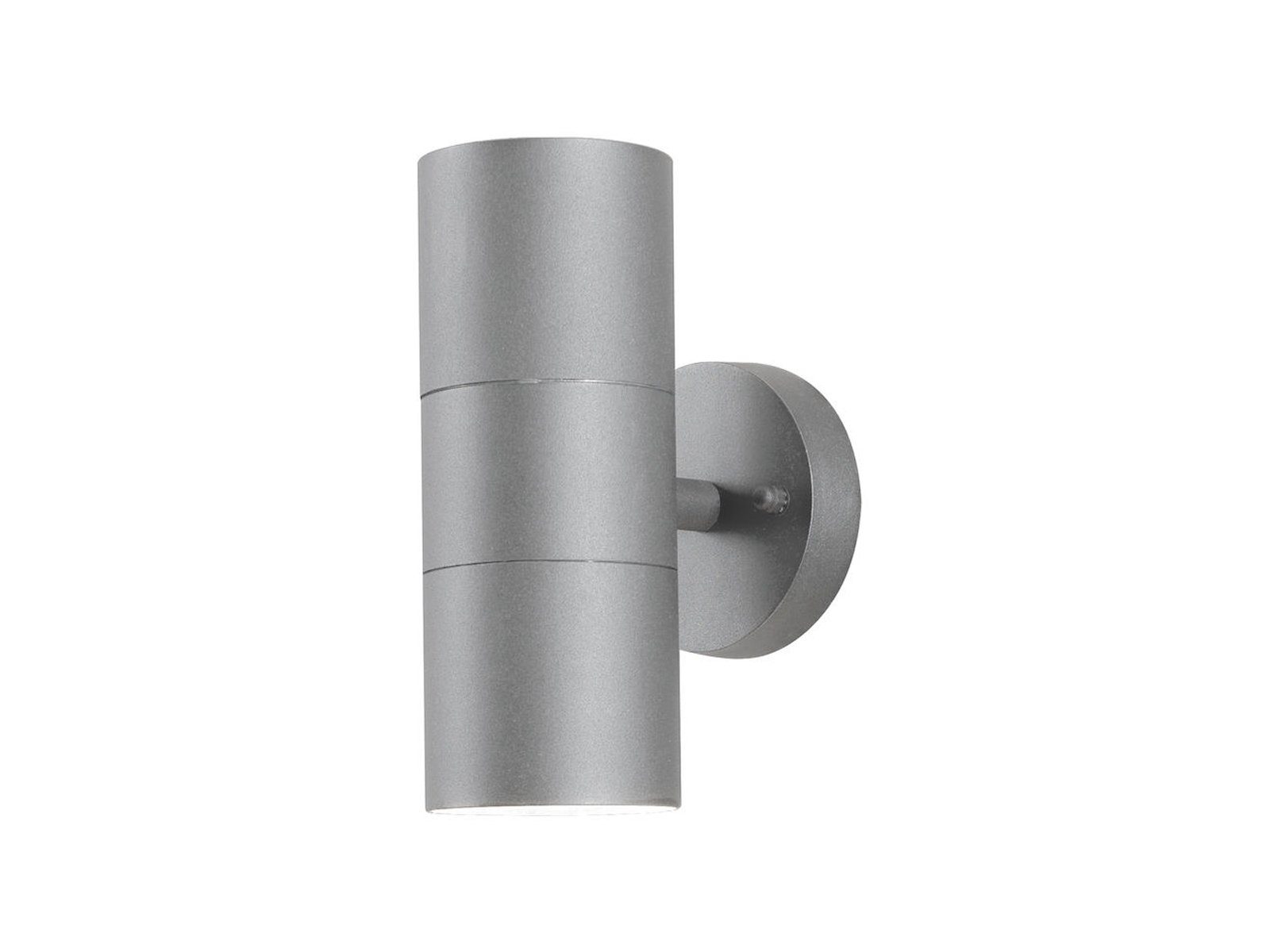 KONSTSMIDE LED Außen-Wandleuchte, LED wechselbar, warmweiß, Fassadenbeleuchtung Up Down, Haus-wand beleuchten, Grau H: 19,5cm