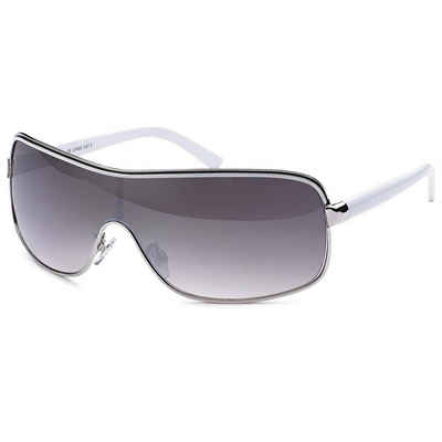 BEZLIT Eyewear Monoscheibensonnenbrille Damen Herren Design Sonnenbrille mit Kontrastlinie (1-St) mit akzentstreifen