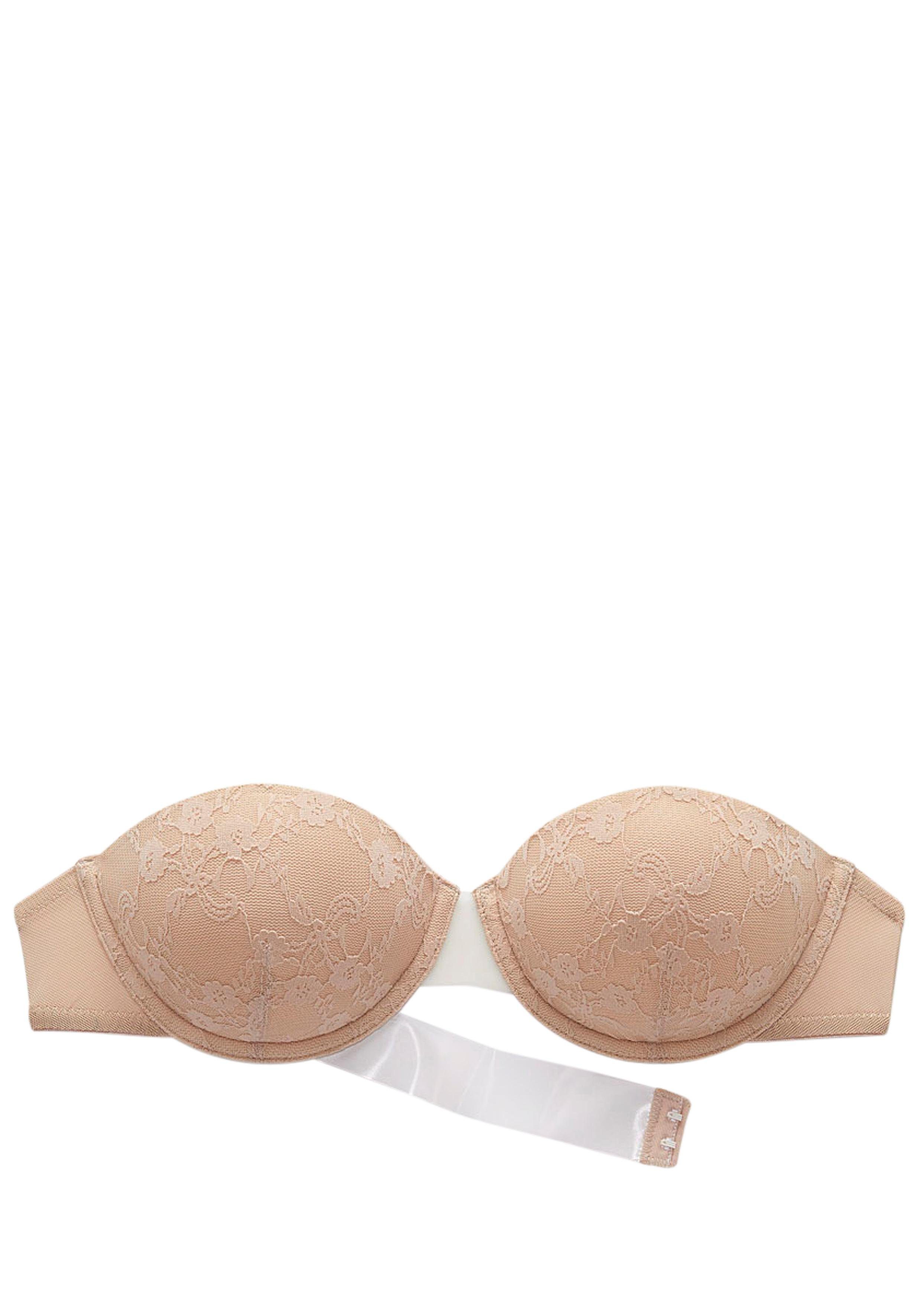 LASCANA Schalen-BH mit transparentem Rückenteil und abnehmbaren Neckholder