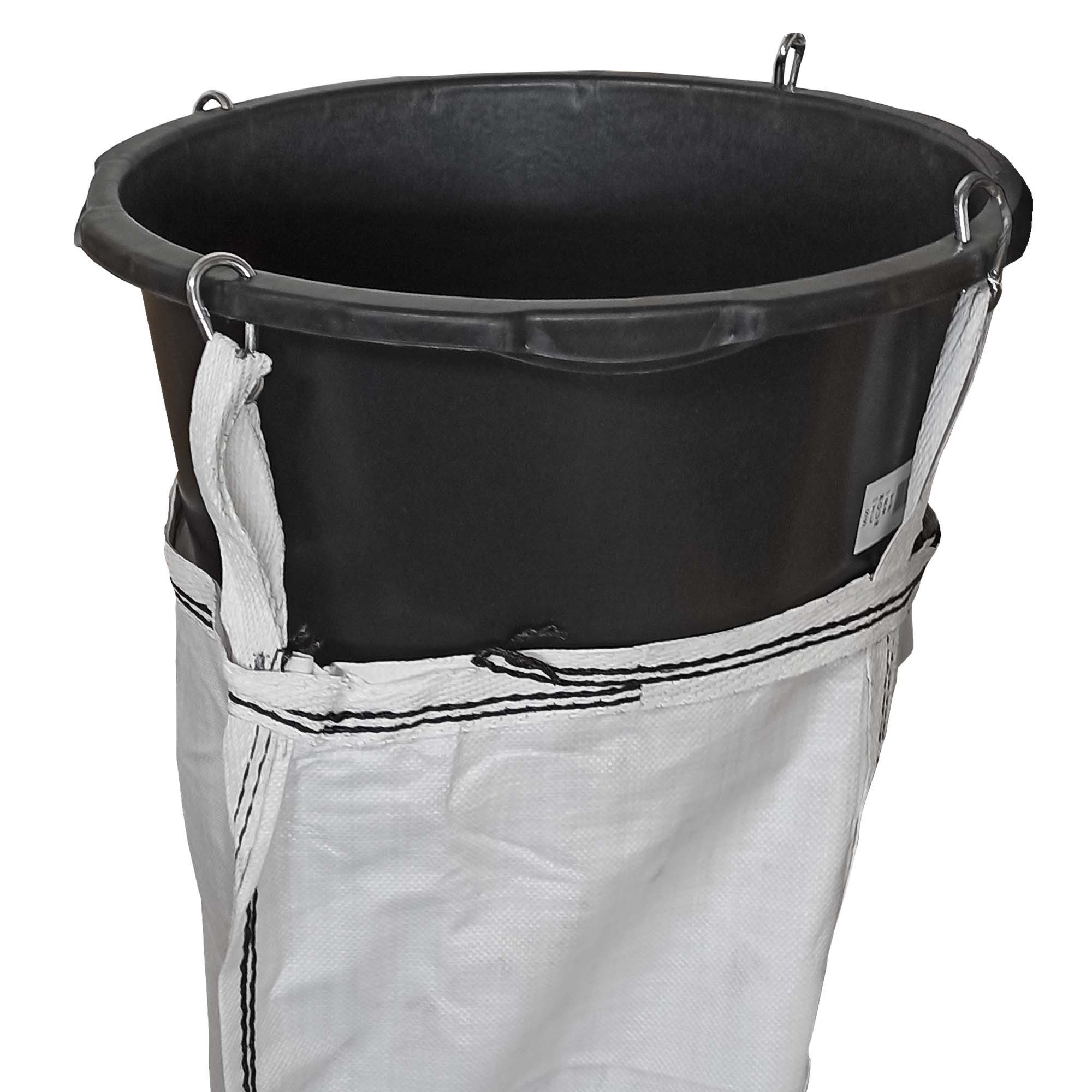 Scorprotect® Müllsack Bauschuttrutsche 3m flexibel mit Einfülltrichter, 20x Flachsäcke