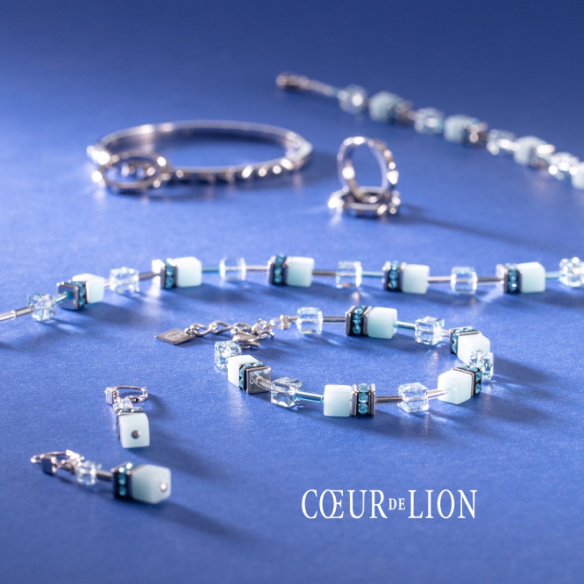 COEUR DE LION Armband Armband GeoCube® Iconic Flieder Silberton 4905/30-1927