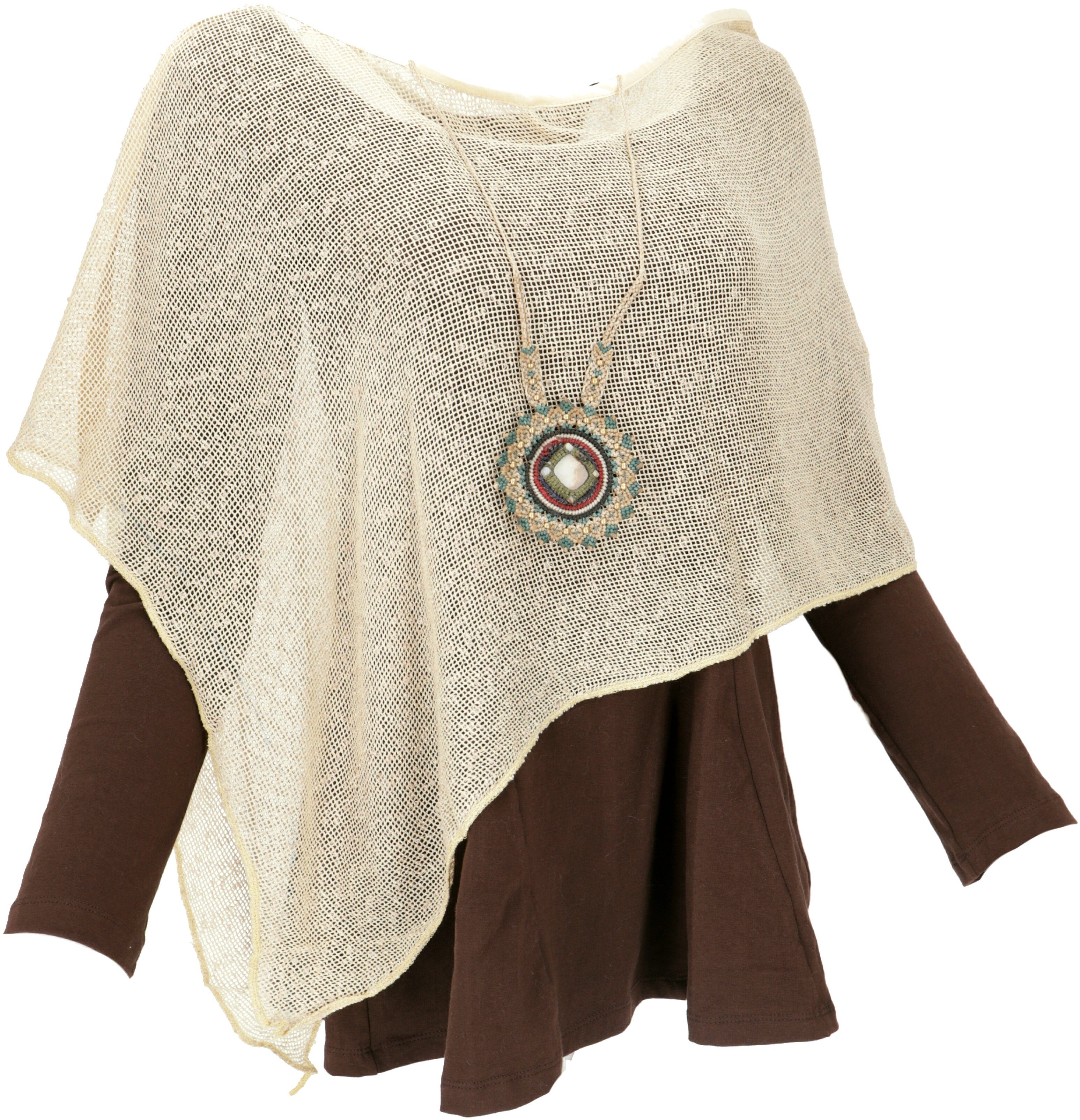Guru-Shop Langjacke Goa Poncho, Sommerponcho, Festival günstig online kaufen