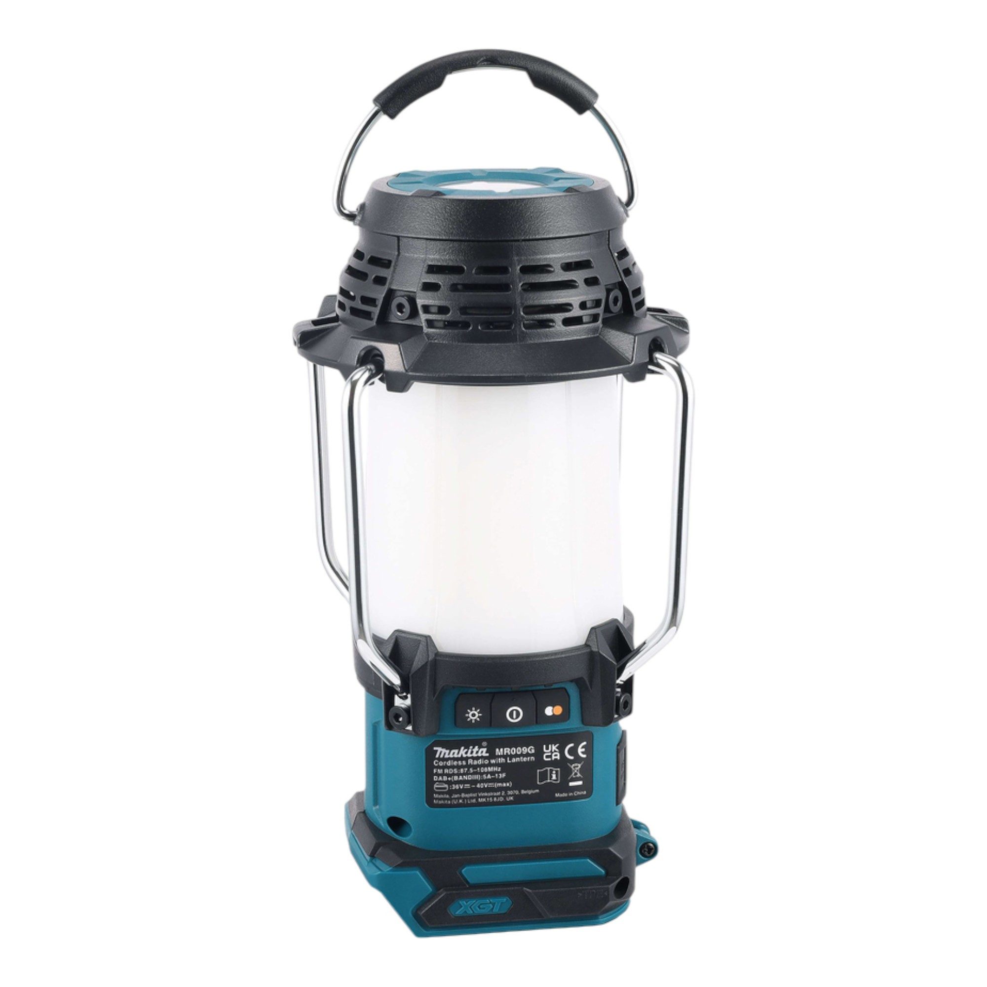 Makita MR 009 GZ Akku Radio mit Laterne 40 V max. FM / DAB+ 310 lm Solo Baustellenradio