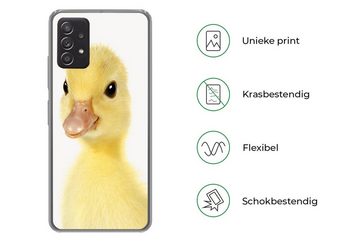 MuchoWow Handyhülle Ente - Küken - Süß - Kinder - Mädchen - Jungen, Phone Case, Handyhülle Samsung Galaxy A53, Silikon, Schutzhülle