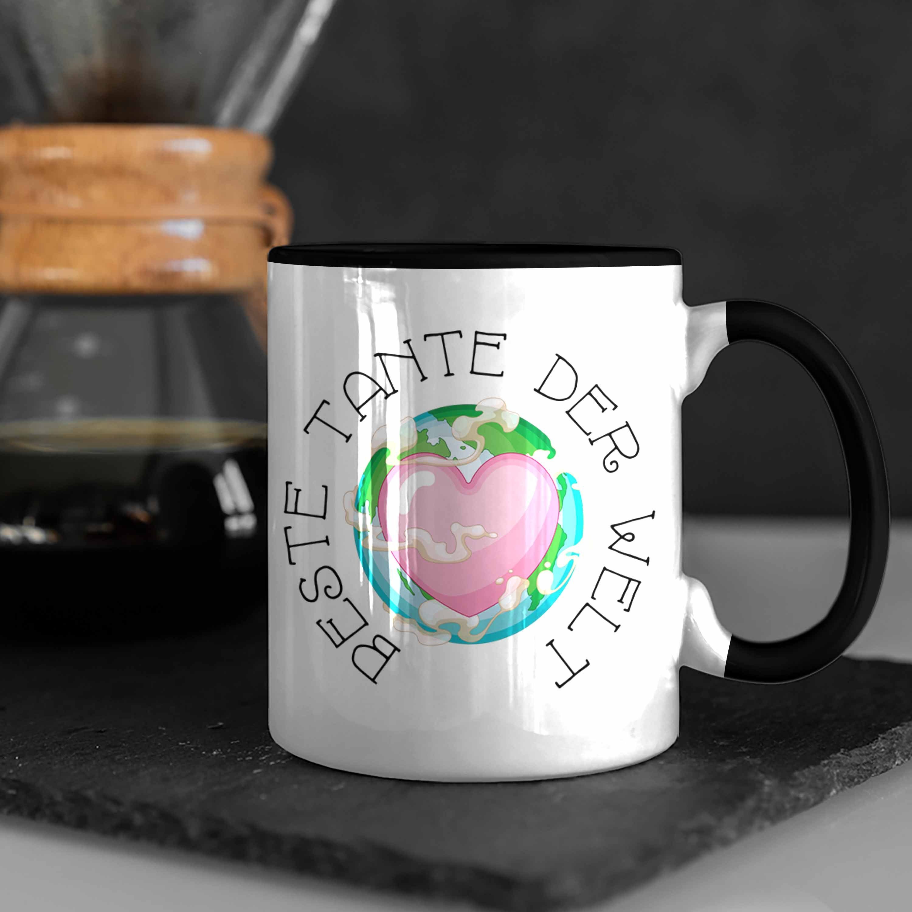 Trendation Schwarz Geschenk von - Trendation Nichte Tasse Hier Welt Weihnachten Geschenkideen Lieblingstante Bin Der Ich Lustig Beste Tasse Geburtstag Tante