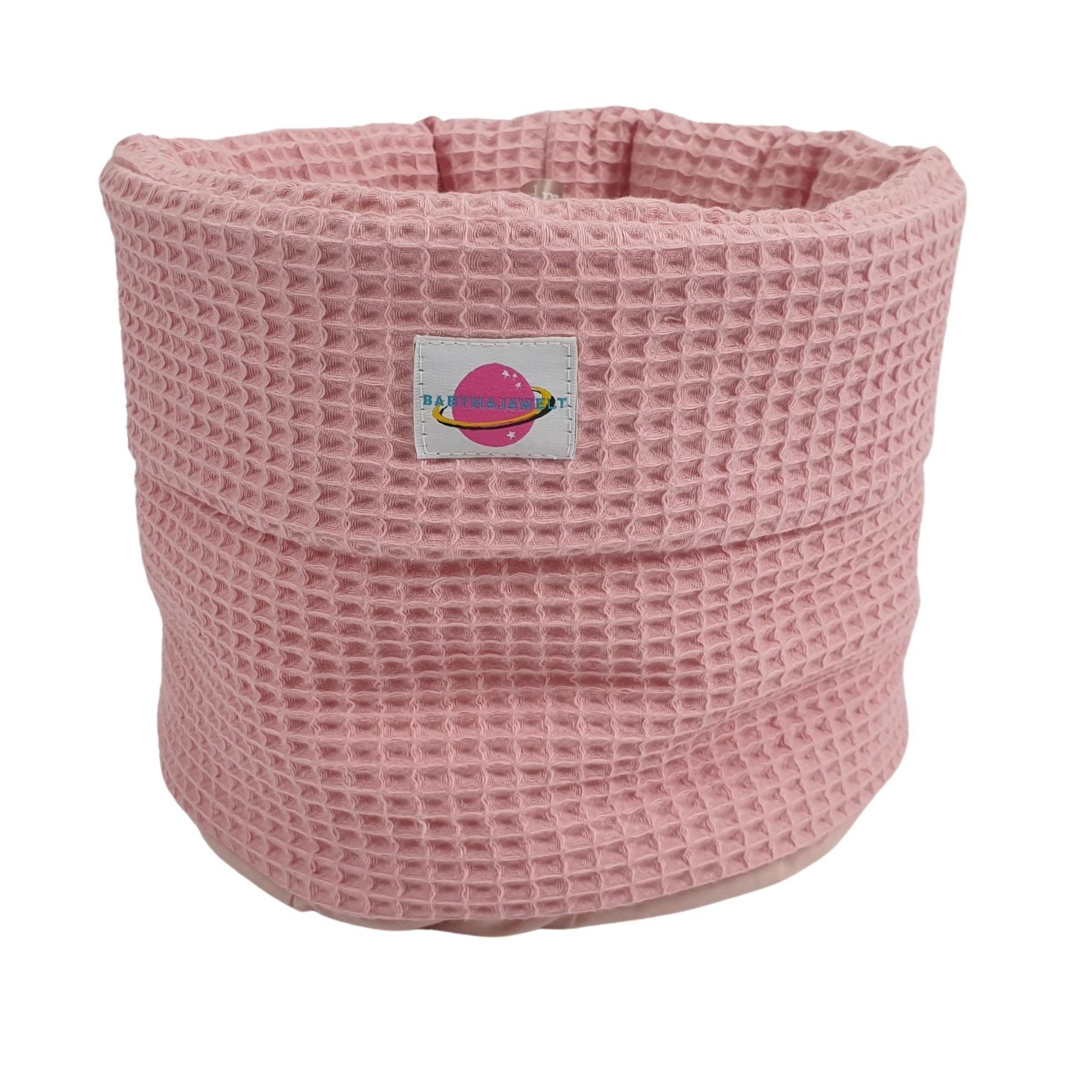 Babymajawelt Aufbewahrungskorb Stoffkorb Waffel Organizer Utensilio - Brötchenkorb, Spielzeug Midi (1x Stoffkorb), Weich, Waschbar, Praktisch am Wickeltisch, Made in EU