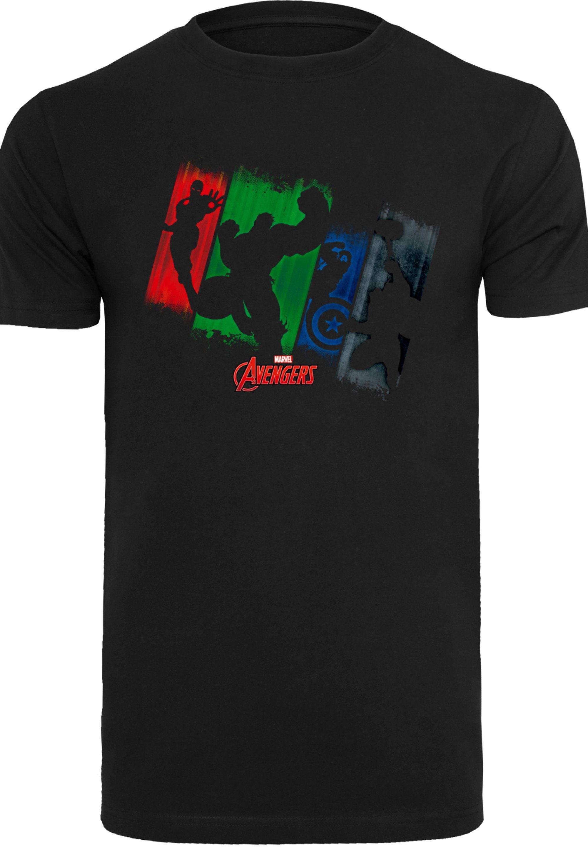F4NT4STIC T-Shirt schwarz Punch Out' Print Avengers 'Marvel Team