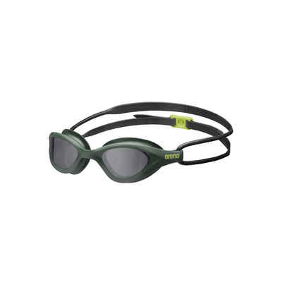 Arena Schwimmbrille arena 365 Goggles smoke-deep green black, (1-St), Leicht einstellbares doppeltes Kopfband für sicheren Halt