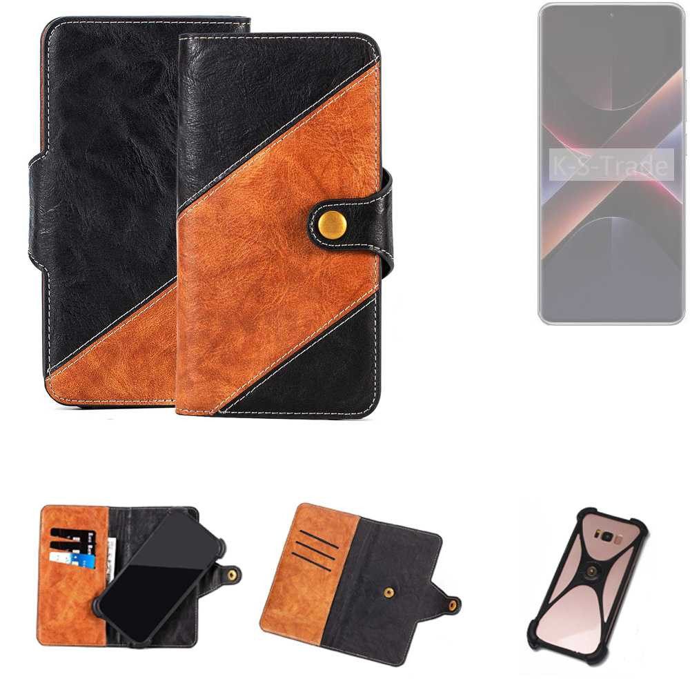 K-S-Trade Handyhülle für POCO X7, Handyhülle Schutzhülle Bookstyle Case Wallet-Case Handy Cover