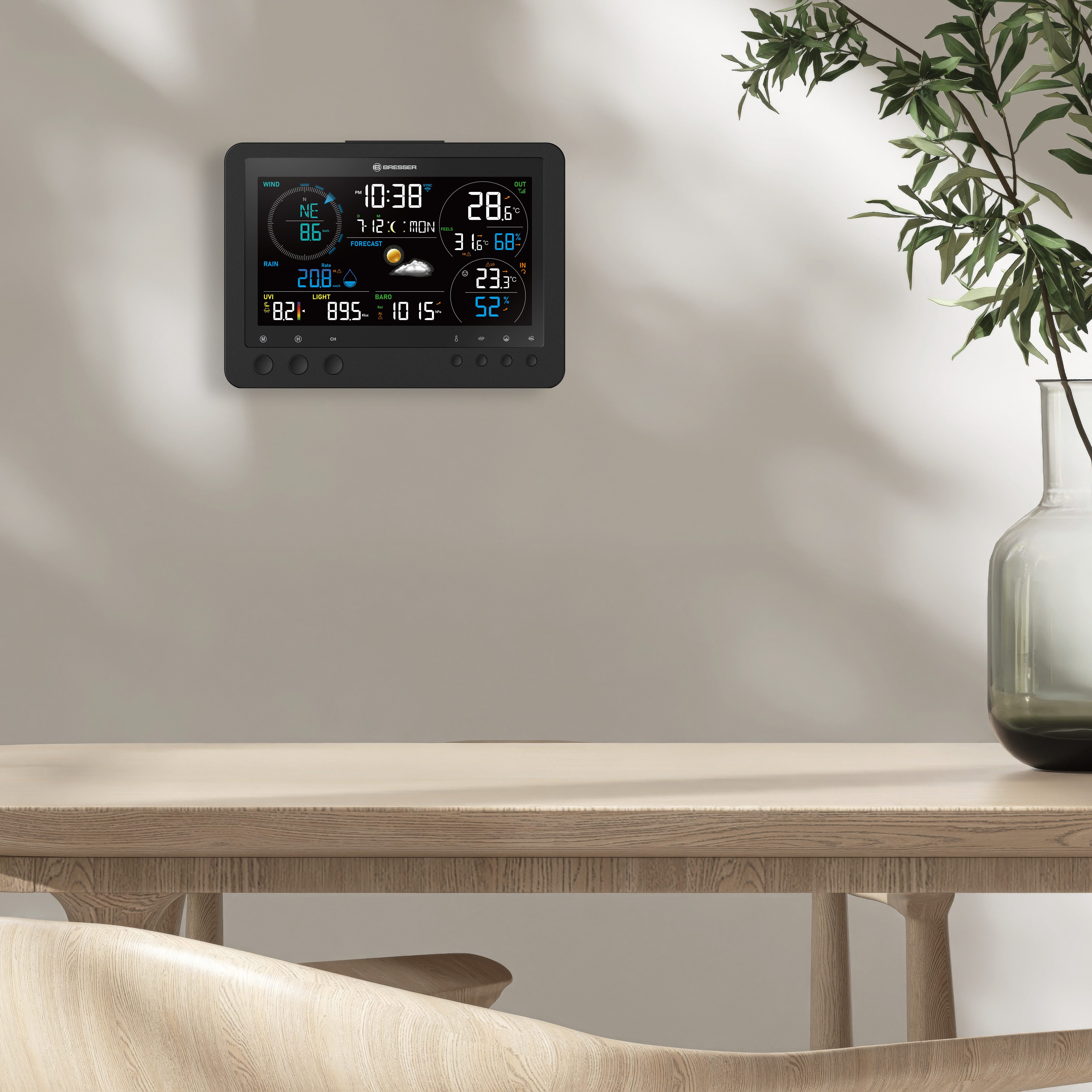 BRESSER BRESSER 8-in-1-WLAN-Profi-Wetterstation Bise Wetterstation