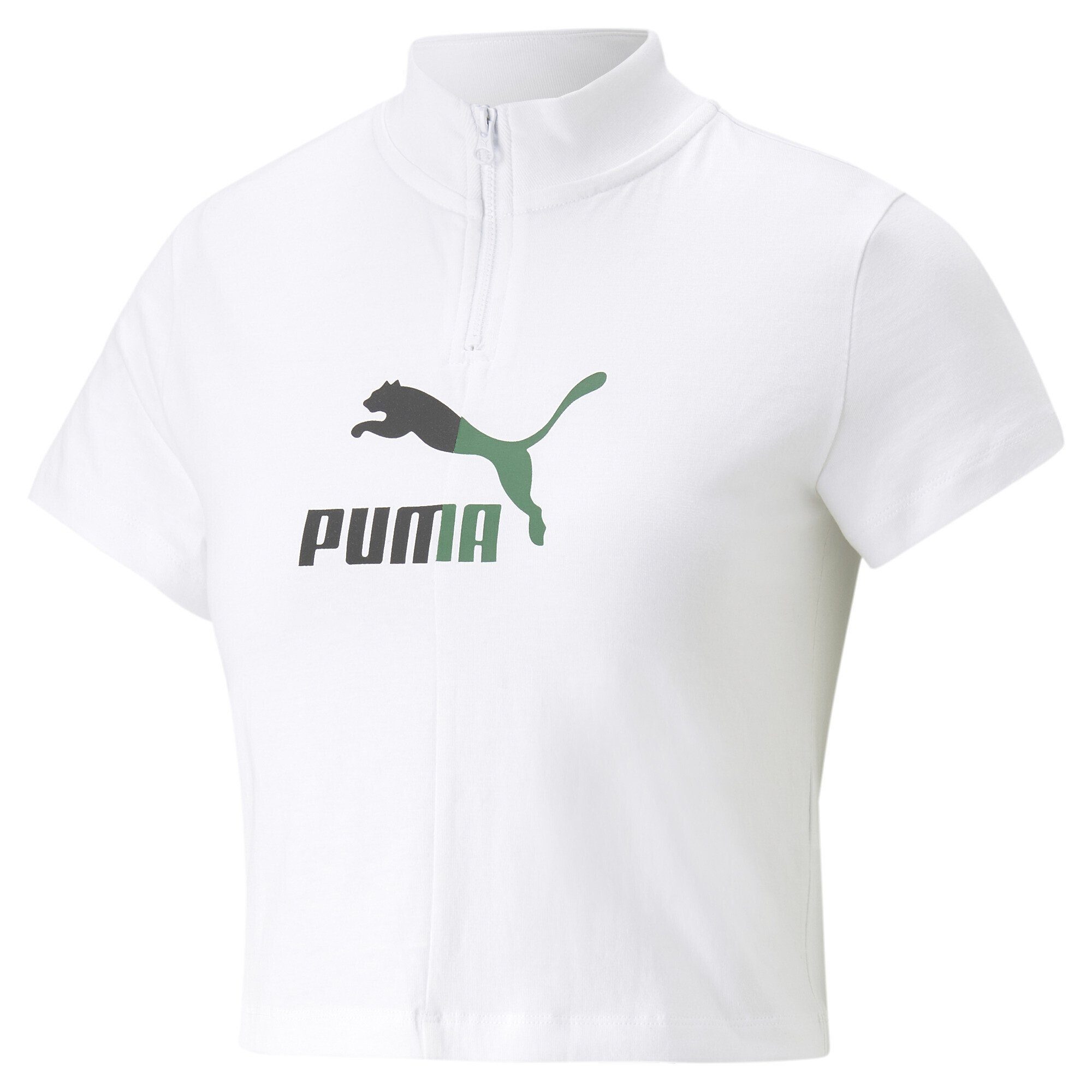 PUMA T-Shirt Classics Quarter-Zip T-Shirt Damen