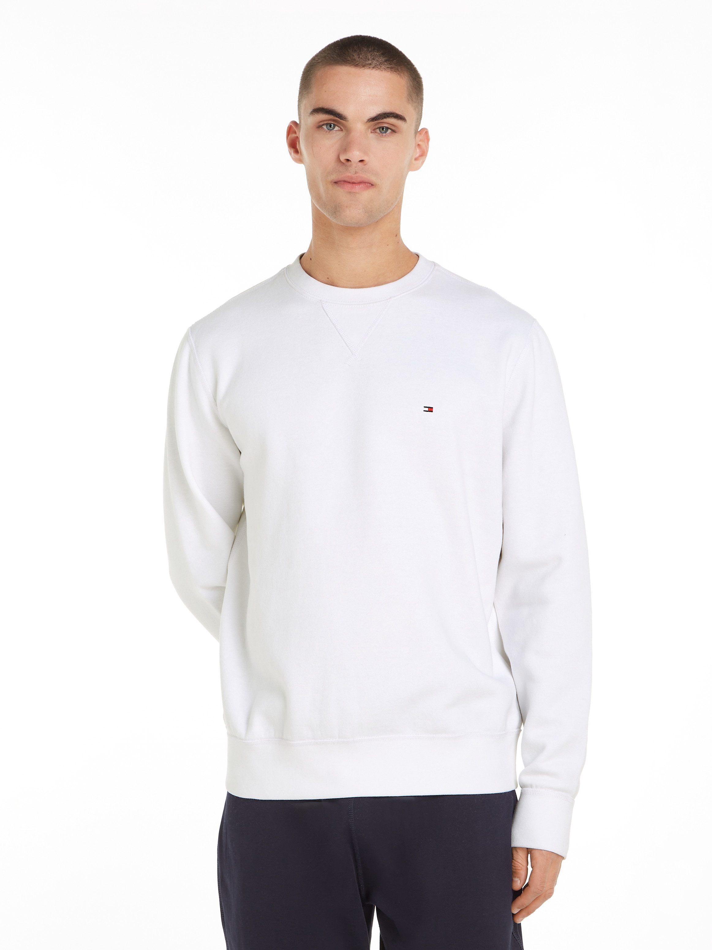 Tommy Hilfiger Sweatshirt ESSENTIAL FLEECE CREWNECK mit Tommy Hilfiger Logo günstig online kaufen