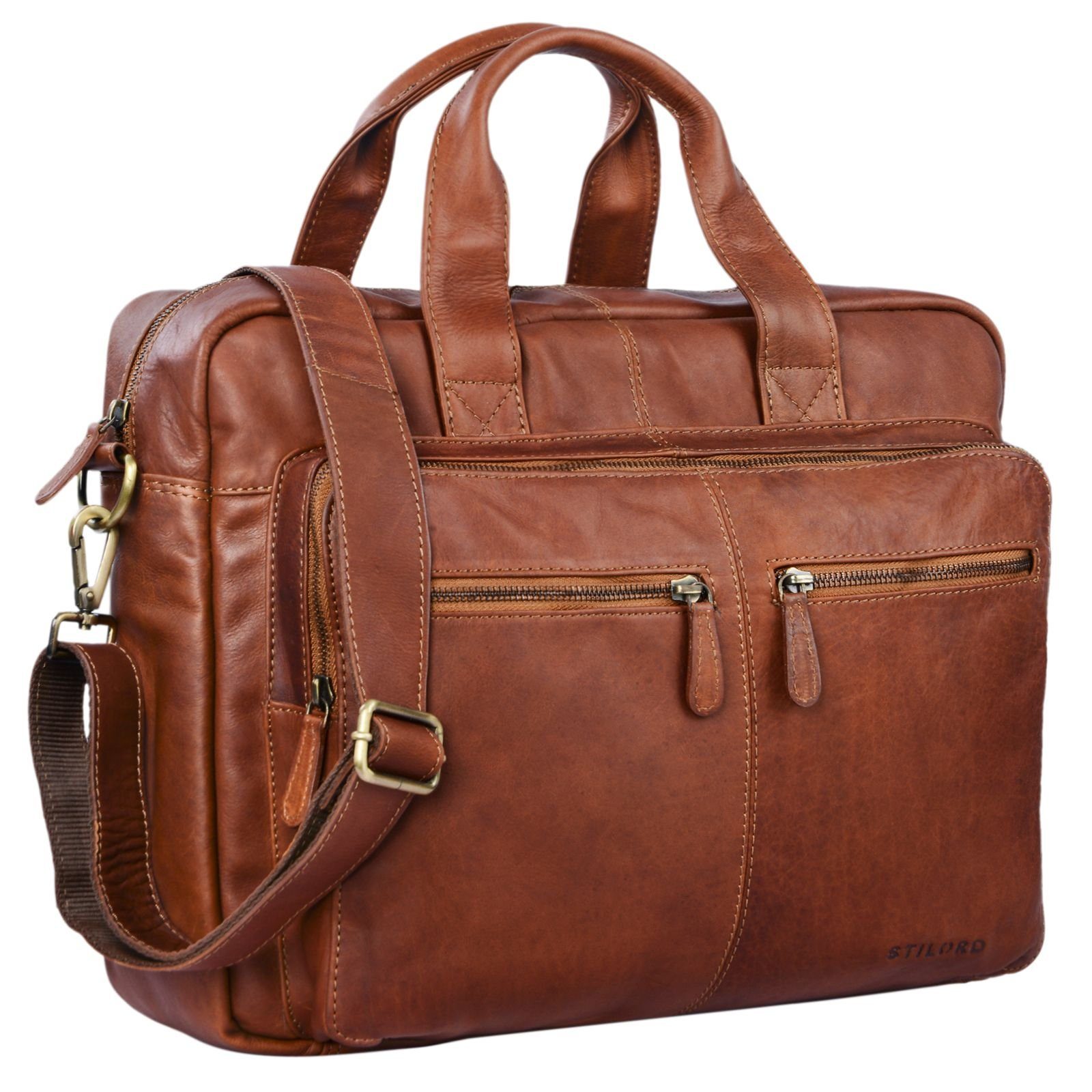 Laptoptasche "Leandro" Ledertasche Herren Laptoptasche