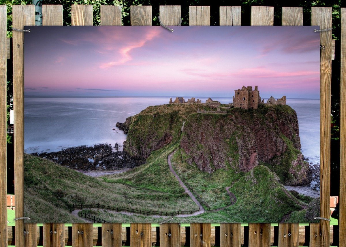 Thumbnail - Wallario Sichtschutzzaunmatten Schloss am Meer