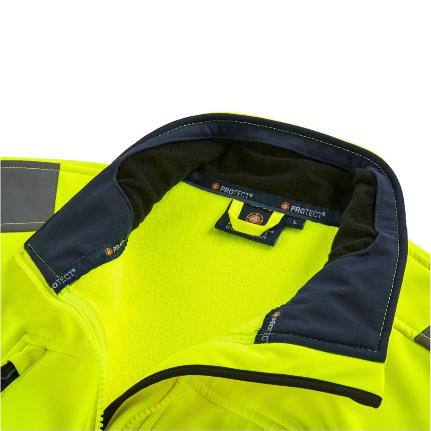 4PROTECT Arbeitsjacke Warnschutz-Softshelljacke "PITTSBURGH"