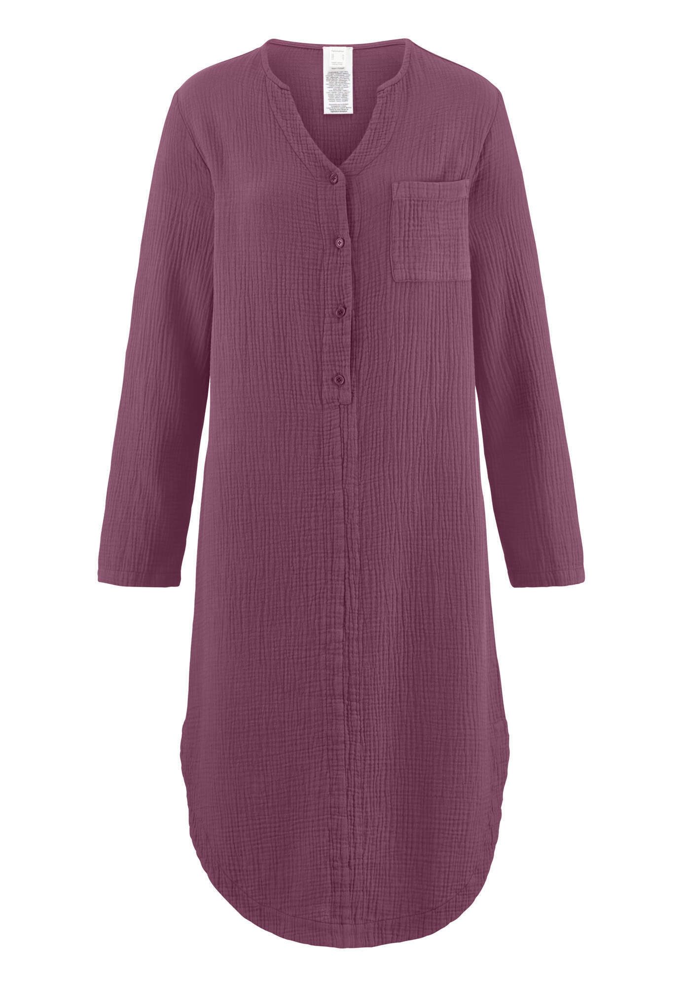 Hessnatur Nachthemd Musselin Relaxed PURE NATURE günstig online kaufen