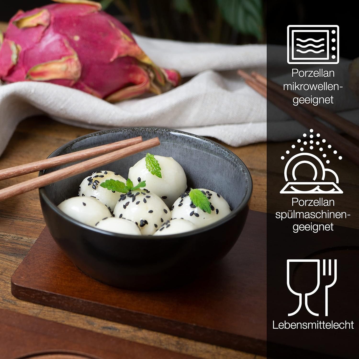 Moritz & Moritz Suppenschüssel VIDA Miso Schalen Anthrazit