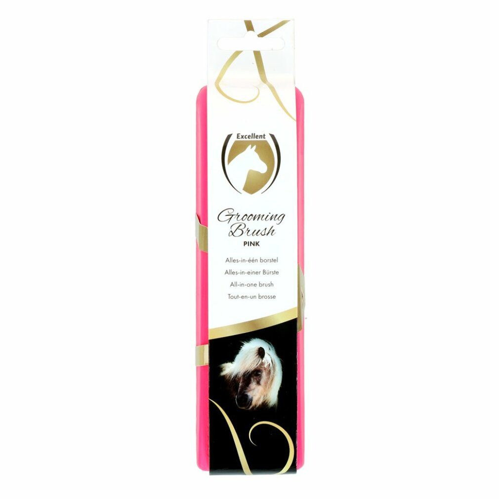 Holland Animal Care Pferdebürste Excellent Horse Grooming Brush Medium rosa