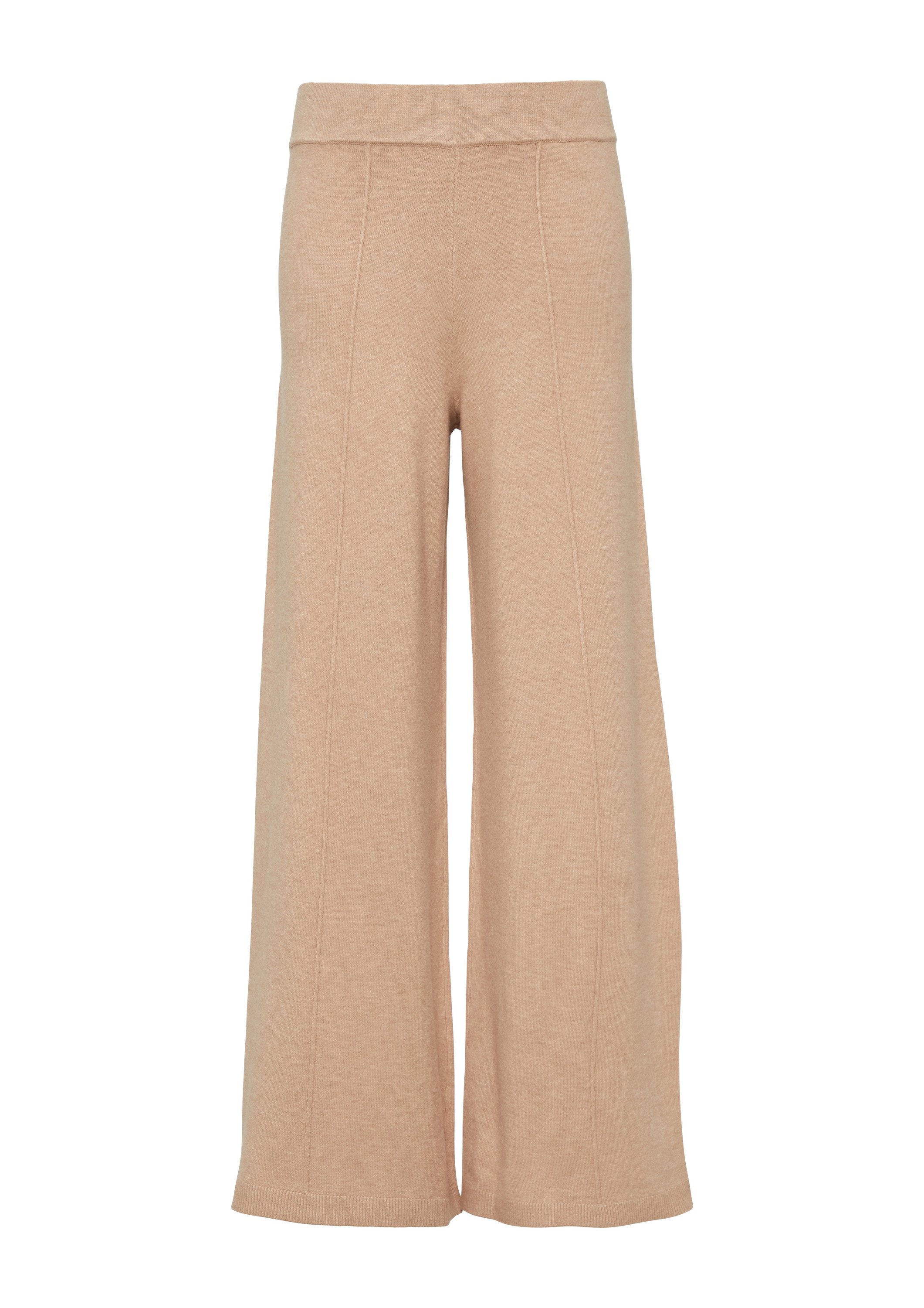 s.Oliver Chinos Hose Strickhose mit Wide Leg aus Viskosemix günstig online kaufen