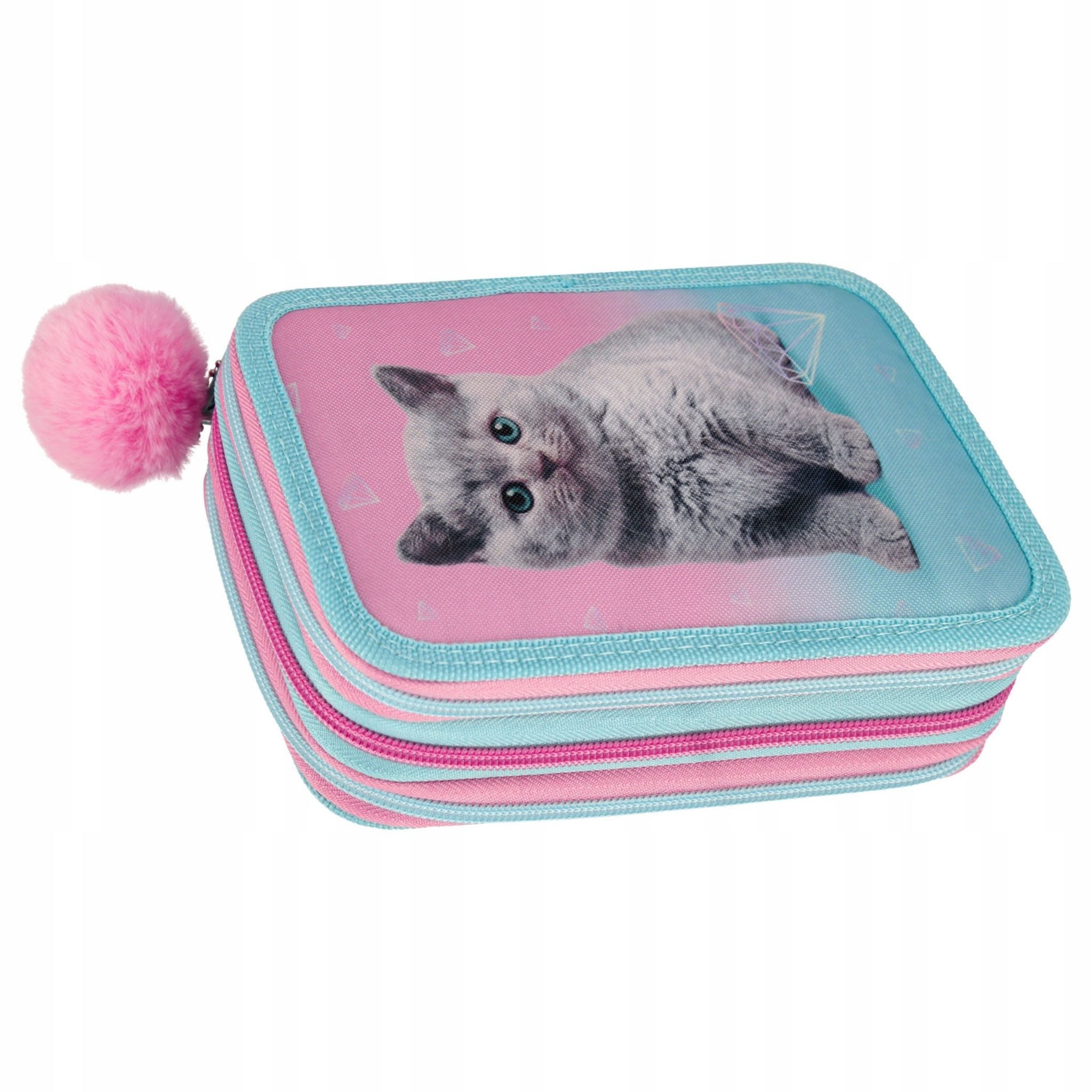 Starpak Federmäppchen 3-Komponenten Federmäppchen Katzen Design