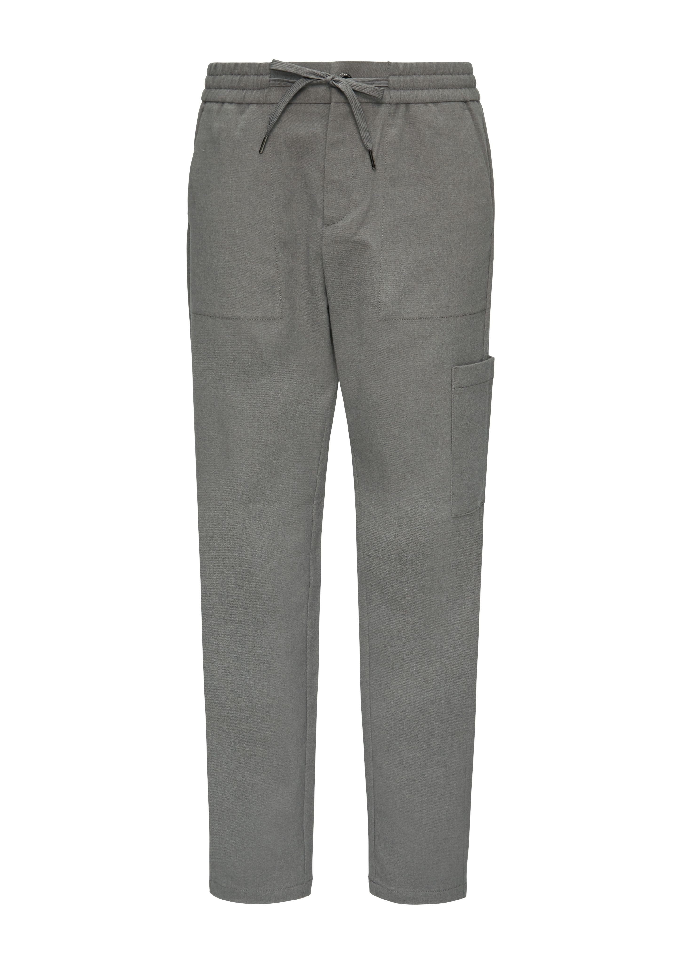 s.Oliver Fleecehose - Weiche Flanell Relaxed-Jogpants günstig online kaufen
