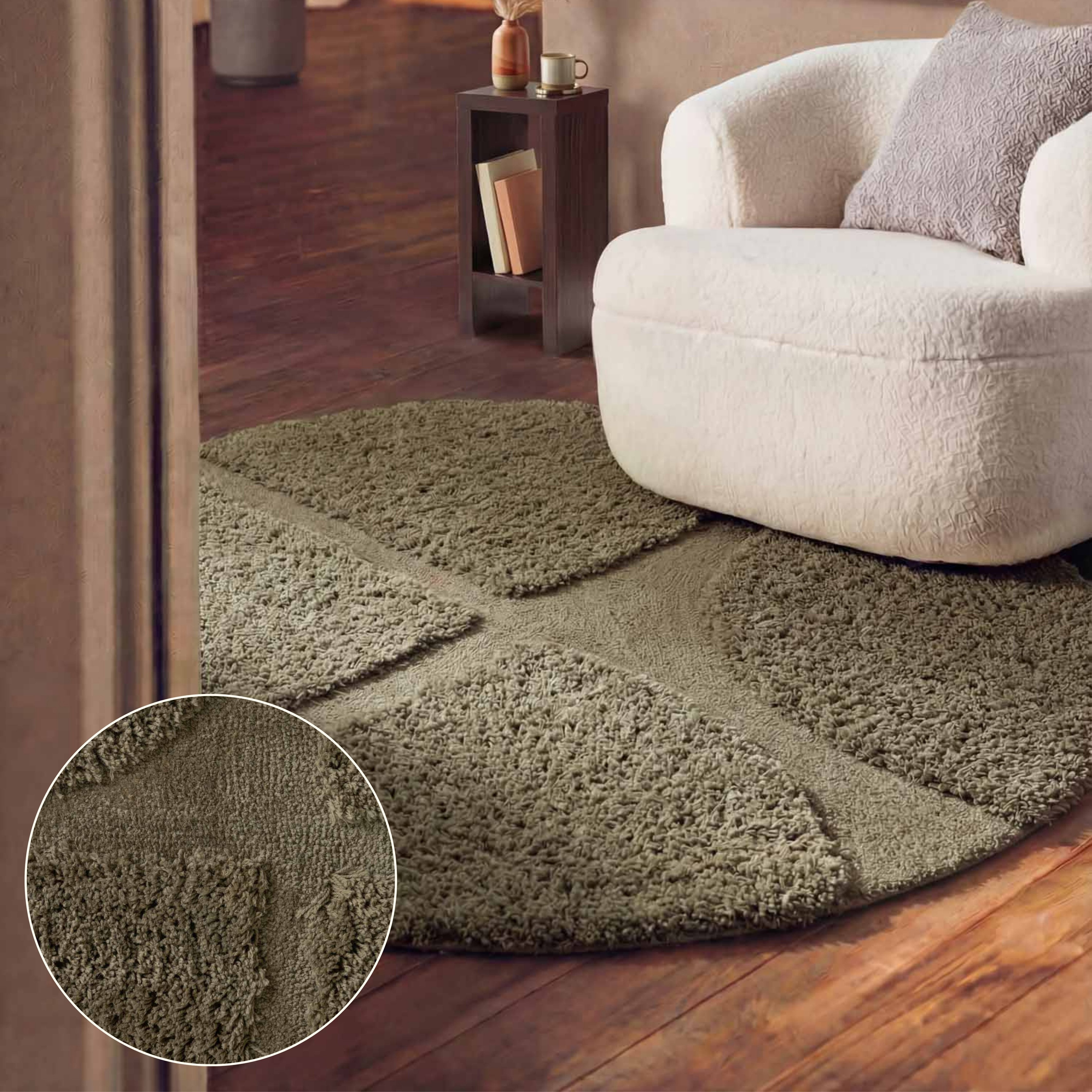 Ted Baker Hochflor-Teppich Jasper, auch in rund, rund, Höhe: 25 mm, Hoch-Tief-Struktur, Weich, Shaggy, Modern, Wohnzimmer, Schlafzimmer