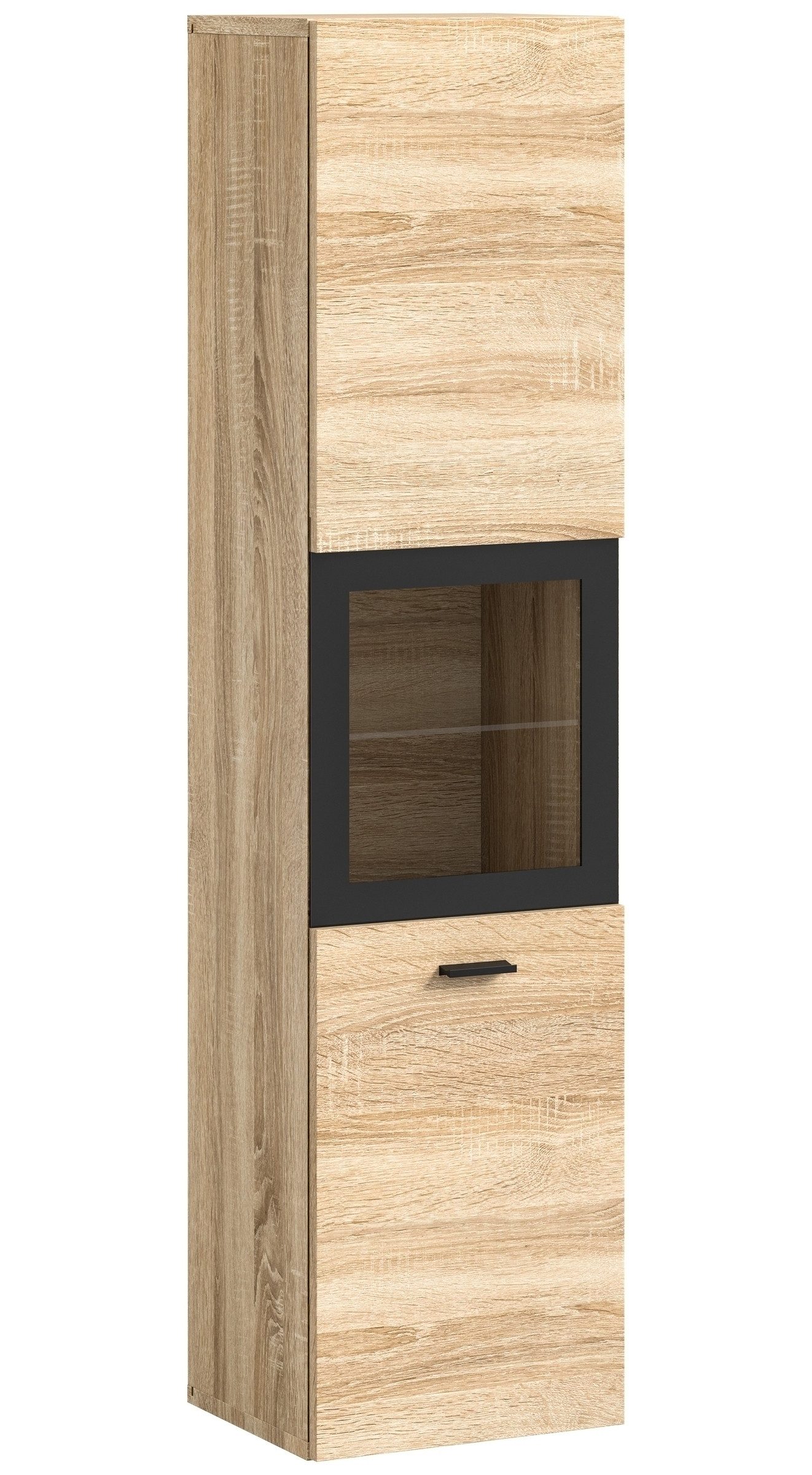 xonox.home Hochschrank in Eiche Sonoma - 30x125x29cm (BxHxT)