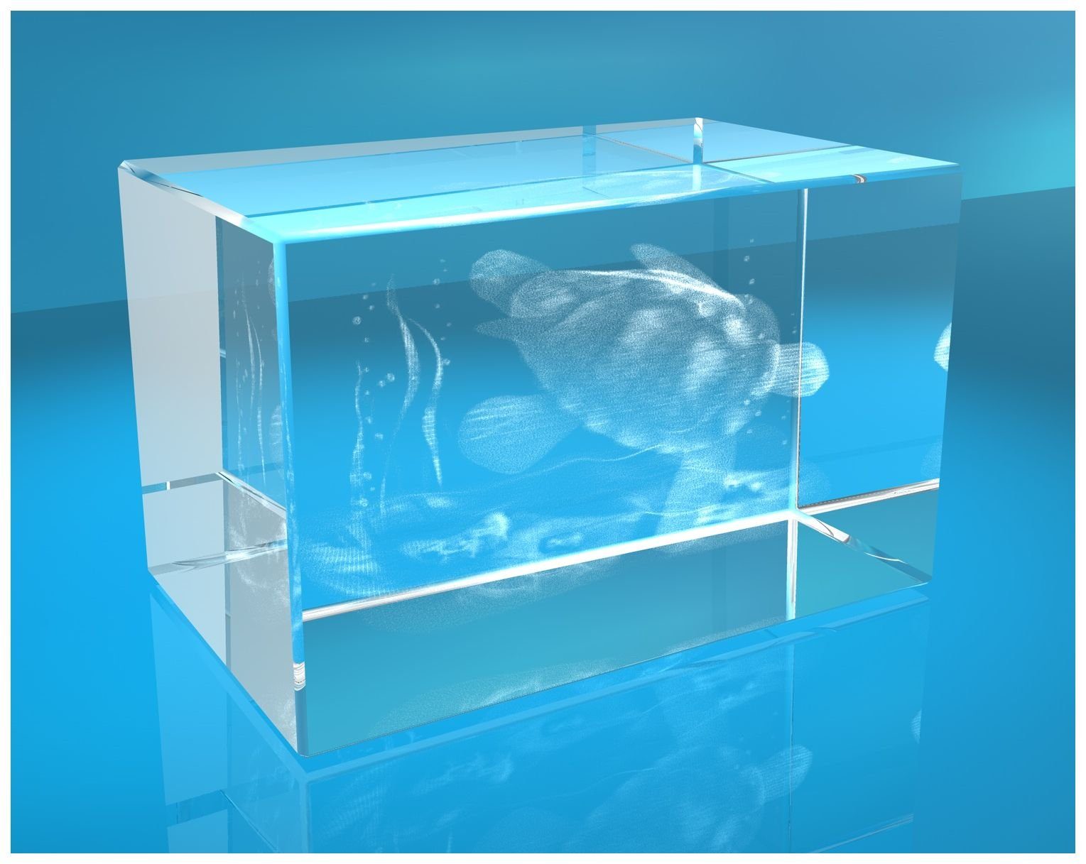 Dekofigur 3D Glaskristall Schildkröte, Hochwertige Geschenkbox, Made in Ger günstig online kaufen