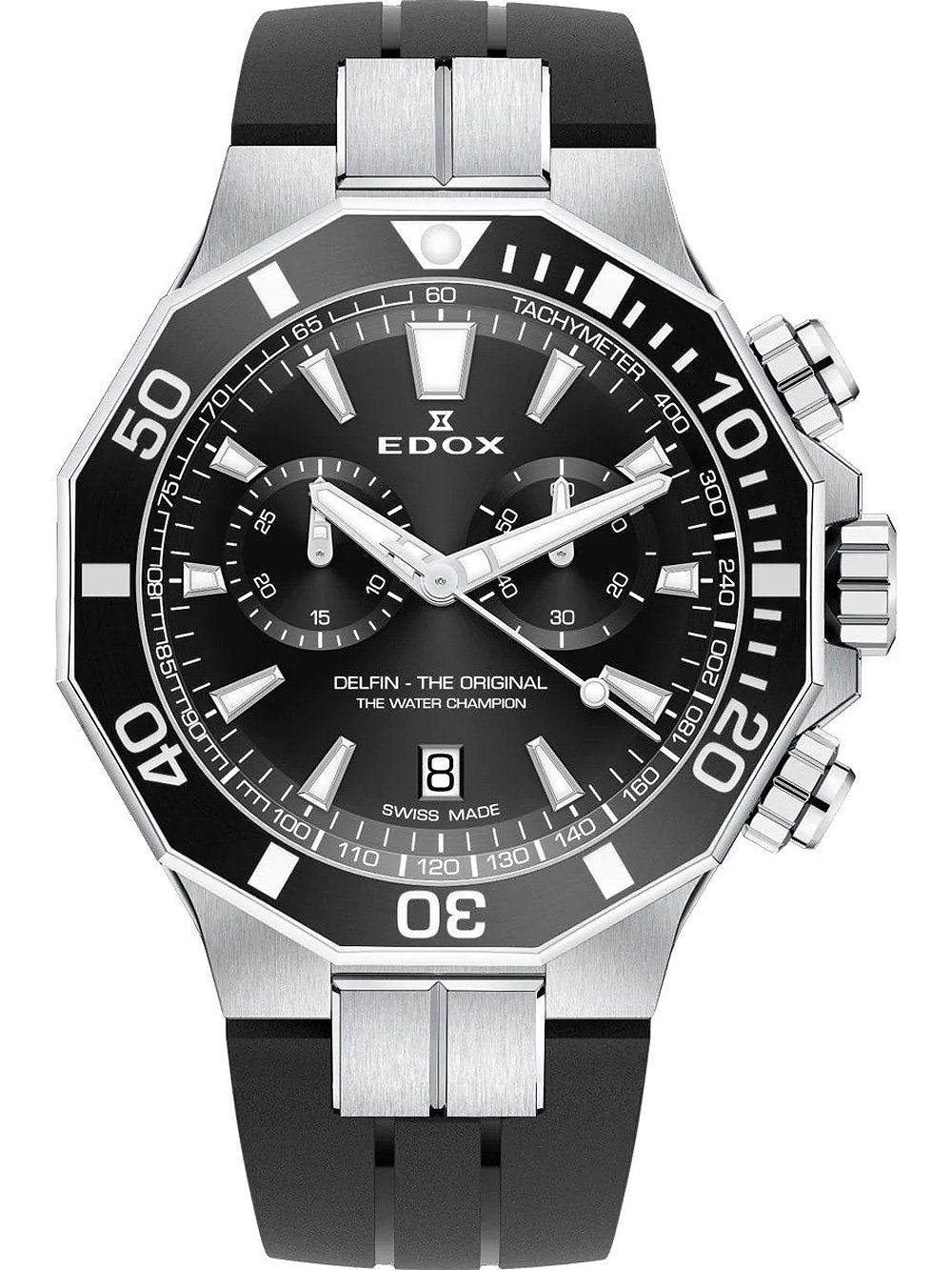 Quarzuhr Edox 10112-3NCA-NIN Delfin Chronograph Herrenuhr 43mm 20ATM Edox 10112-3NCA-NIN Delfin Chronograph Herrenuhr 43mm 20ATM