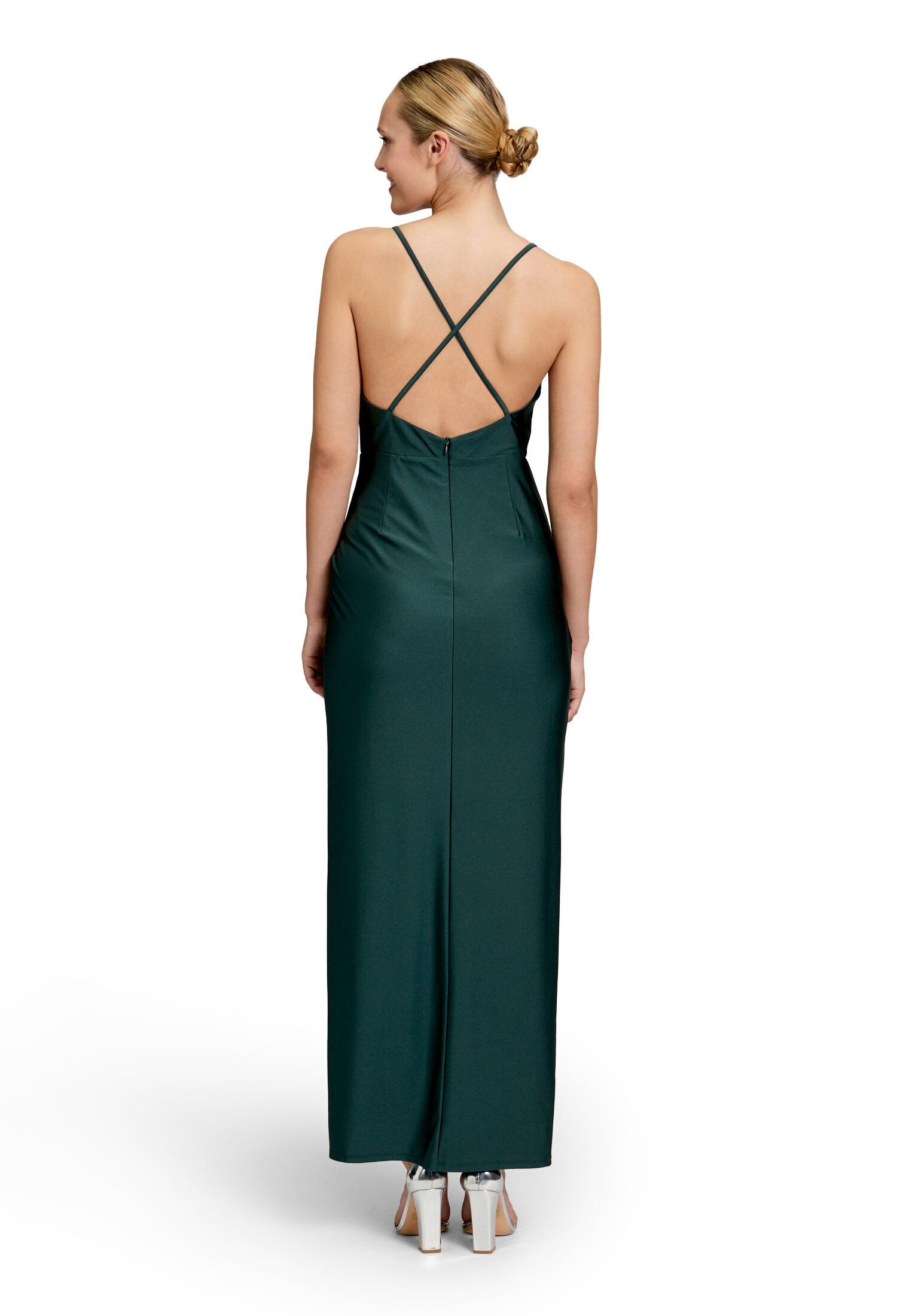 Vera Mont Abendkleid Damen figurbetont Schlitz