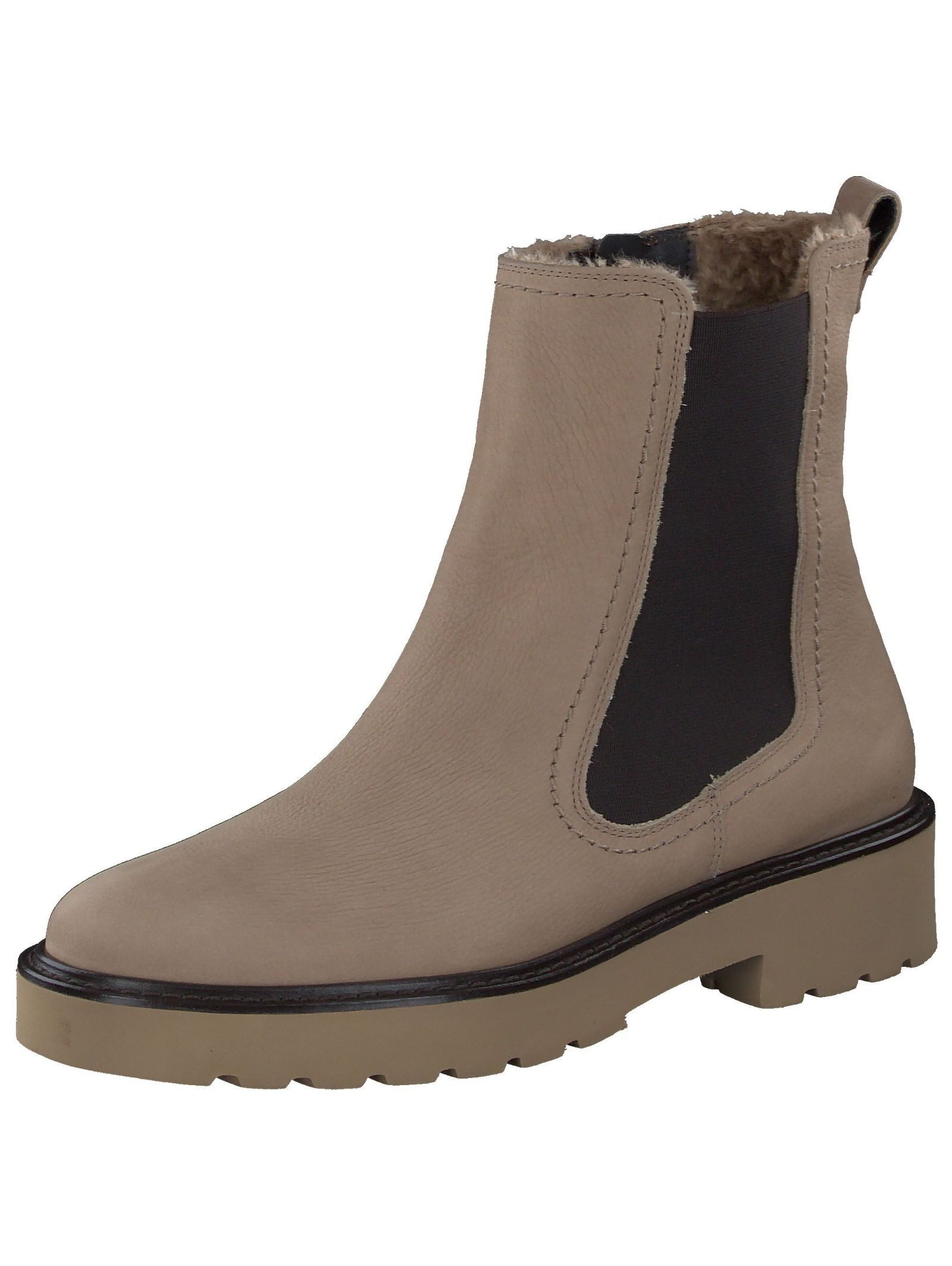Stiefelette Nubukleder/Textil Stiefelette