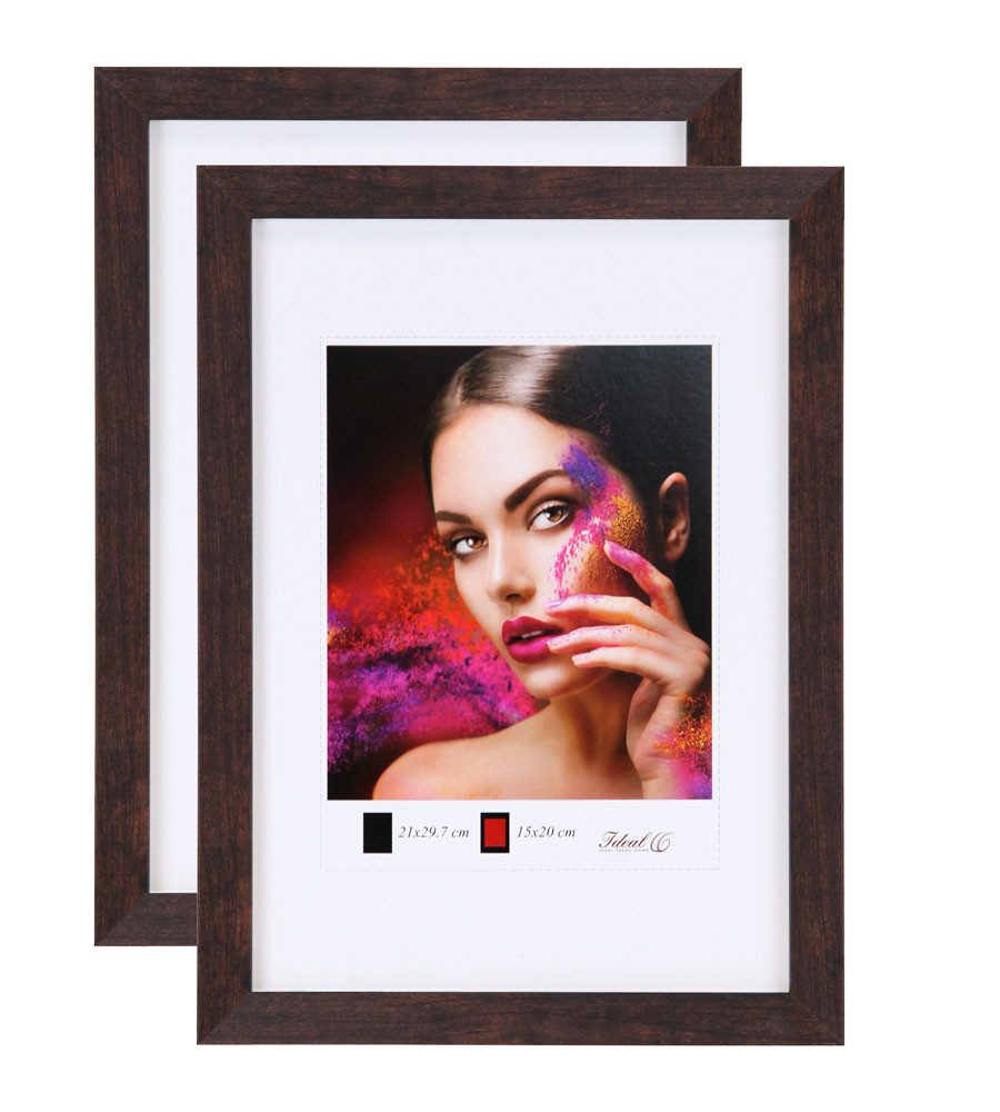 IDEAL TREND Bilderrahmen 2er 3er 5er Set Holz Bilderrahmen Lifestyle Plexi günstig online kaufen