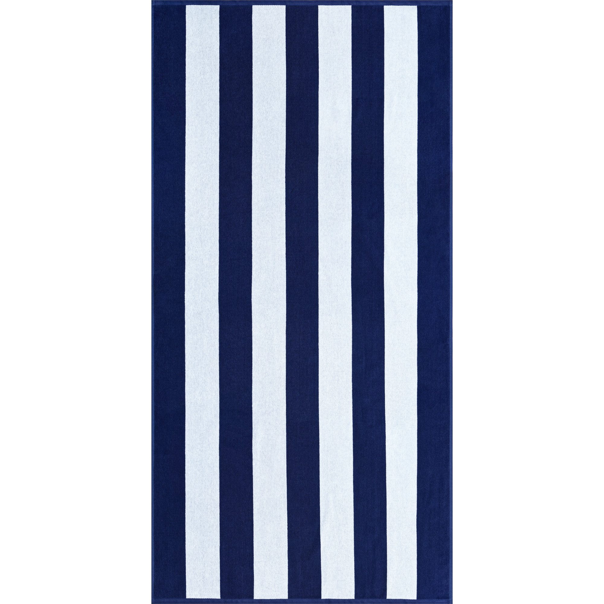 Cawö Home Strandtücher Beach Stripes 5582 Velours, 100% Baumwolle (1-St)