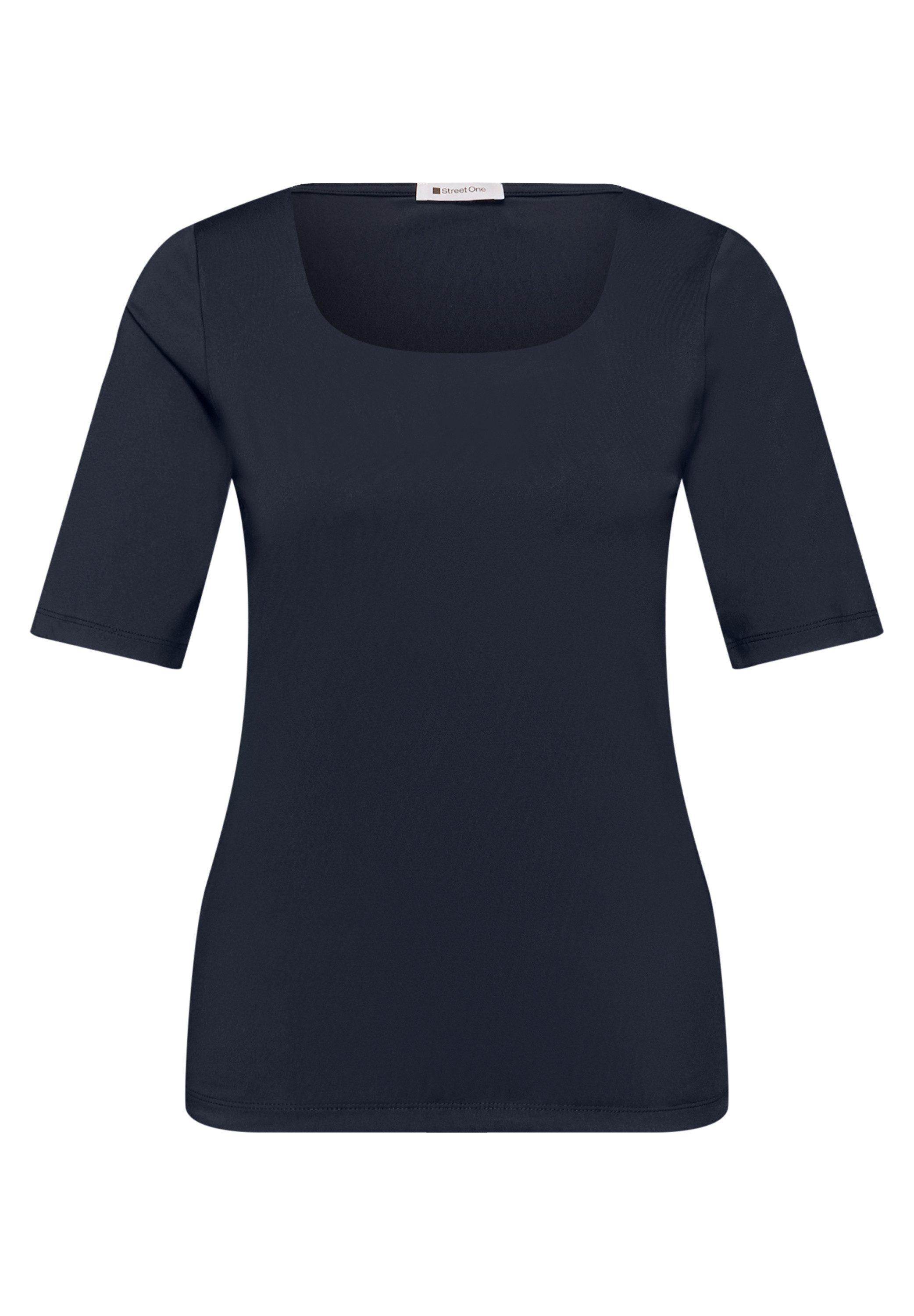 STREET ONE T-Shirt aus Jersey in Unifarbe – Bild 5 von 5
