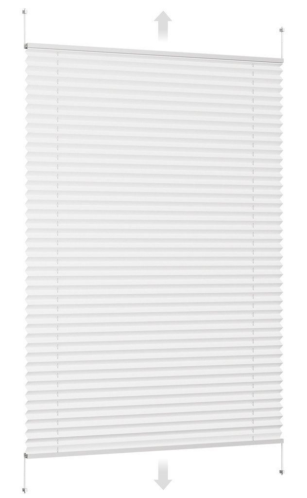 Sekey Plissee Sonnenschutzrollo ohne Bohren Verspannt Blickdicht Lichtschutz, blickdicht, Klemmfix, Verspannt Jalousie Rollos für Fenster / Tür von Sekey