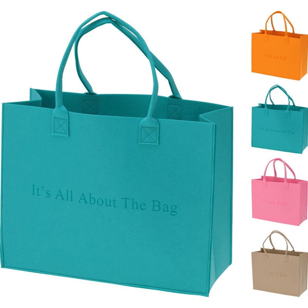 Koopmann Schulrucksack Tragetasche - aus Filz - ca. 44 x 34 cm - 1 Stück (1-tlg)