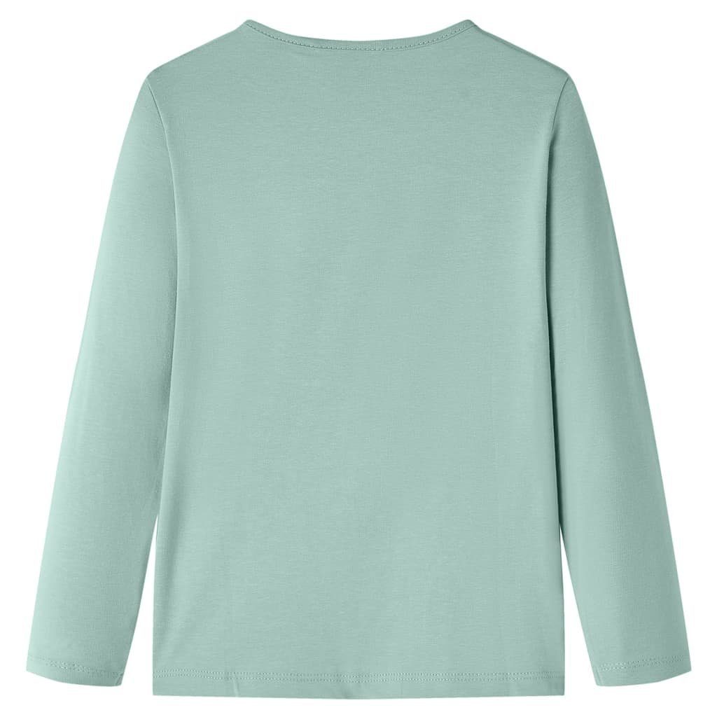 vidaXL Langarmshirt Kinder-Langarmshirt Minzgrün 128
