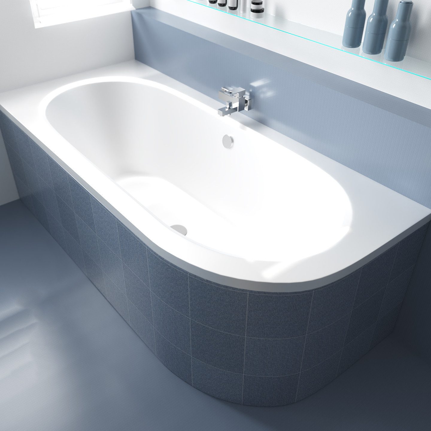 KOLMAN Badewanne Eckbadewanne Avita 160x75, (Links/Rechts), günstig online kaufen