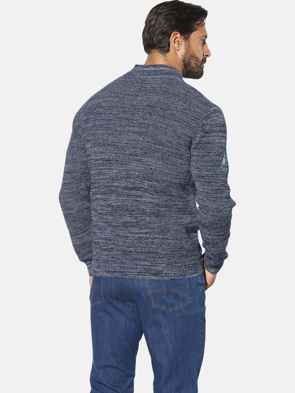 Jan Vanderstorm Cardigan AKSELLUND mit großem Brust-Print