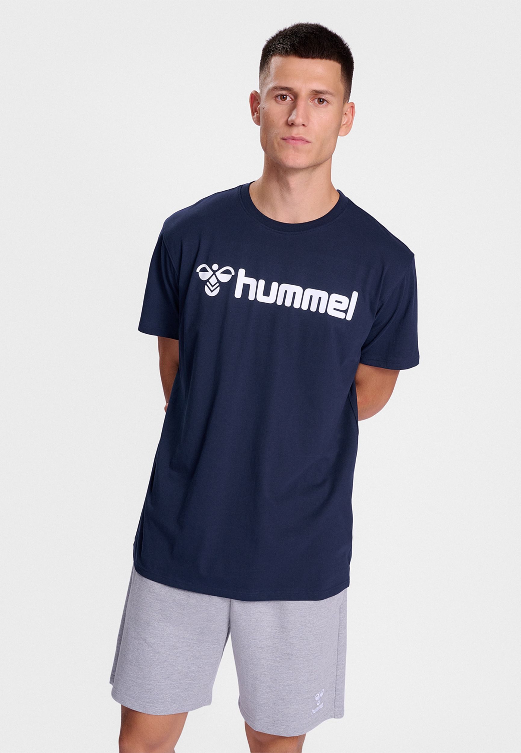hummel T-Shirt Regular Fit Stretch Rundhalsausschnitt günstig online kaufen