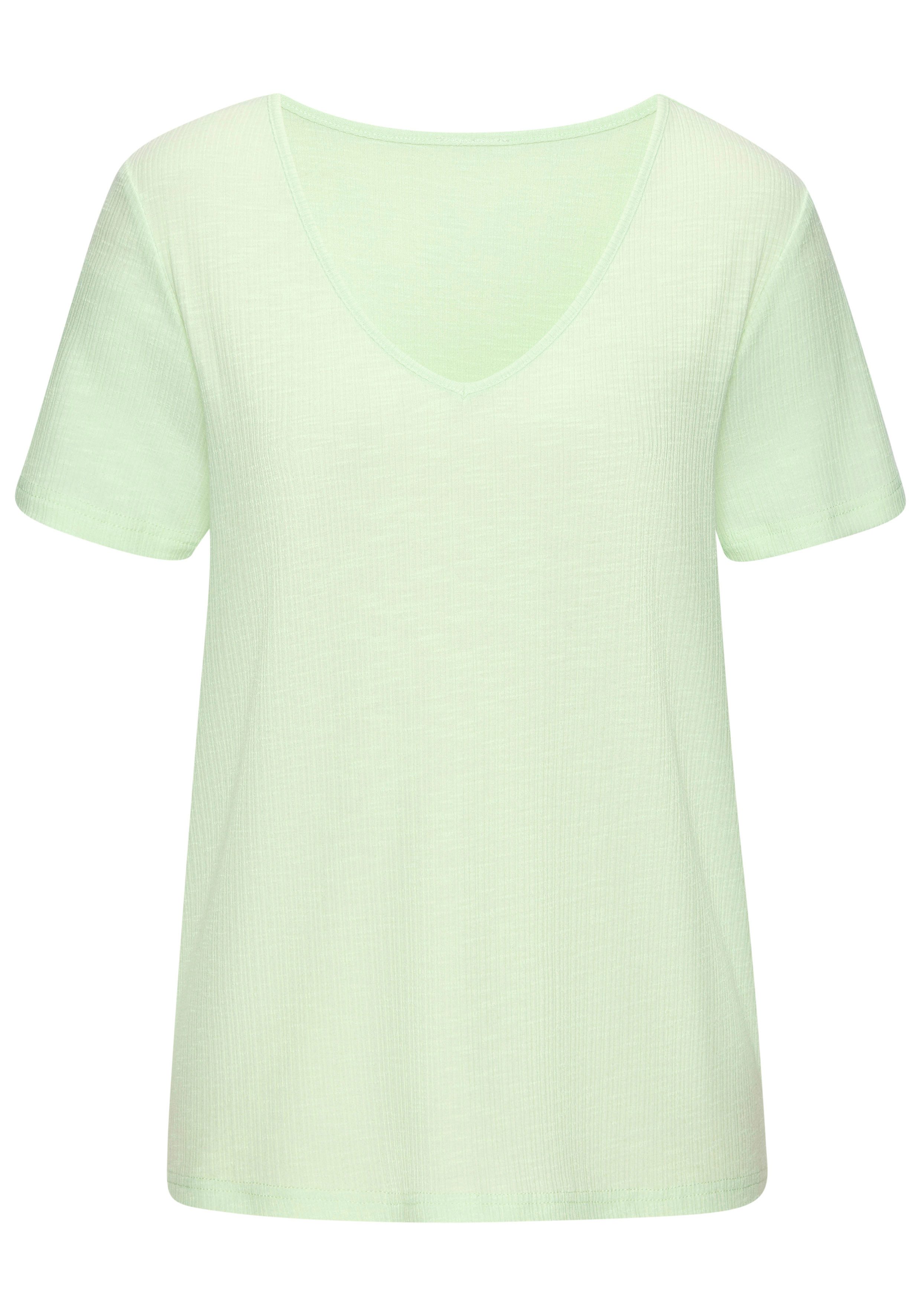 Vivance T-Shirt mit modischer Rippstruktur aus günstig online kaufen