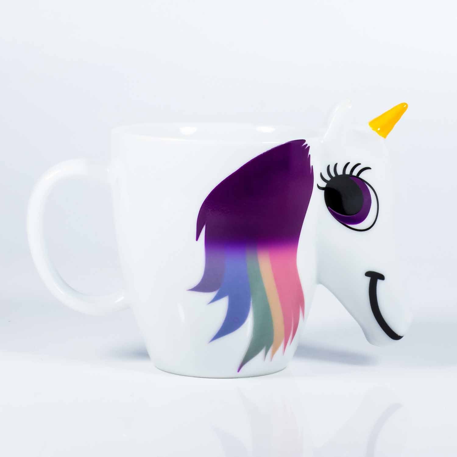 Thumbs Up Tasse Tasse "Unicorn Mug" - Einhorn Tasse mit Farbwechsel, Keramik, Farbwechseleffekt