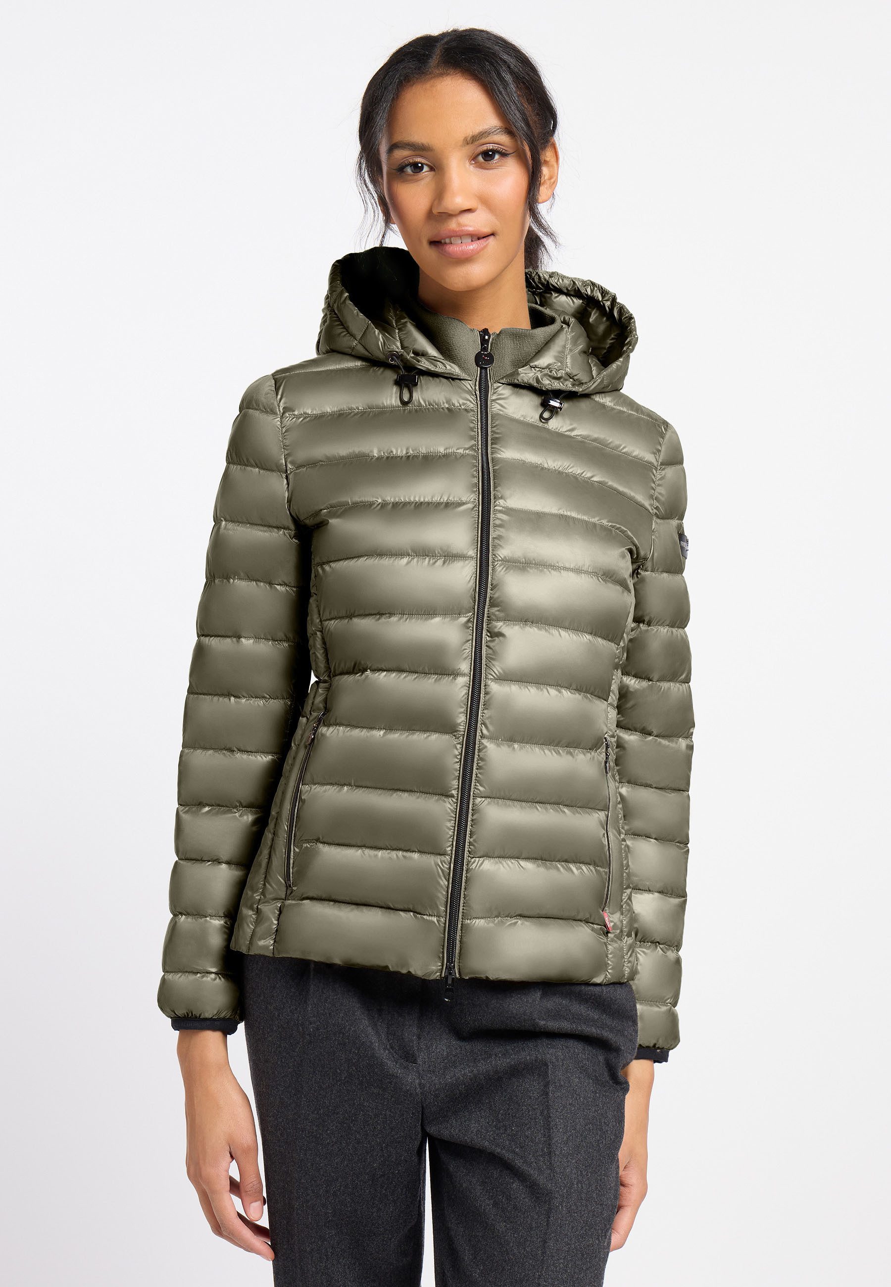 Frieda & Freddies Winterjacke Frieda & Freddies Leichte Steppjacke mit Kapuze