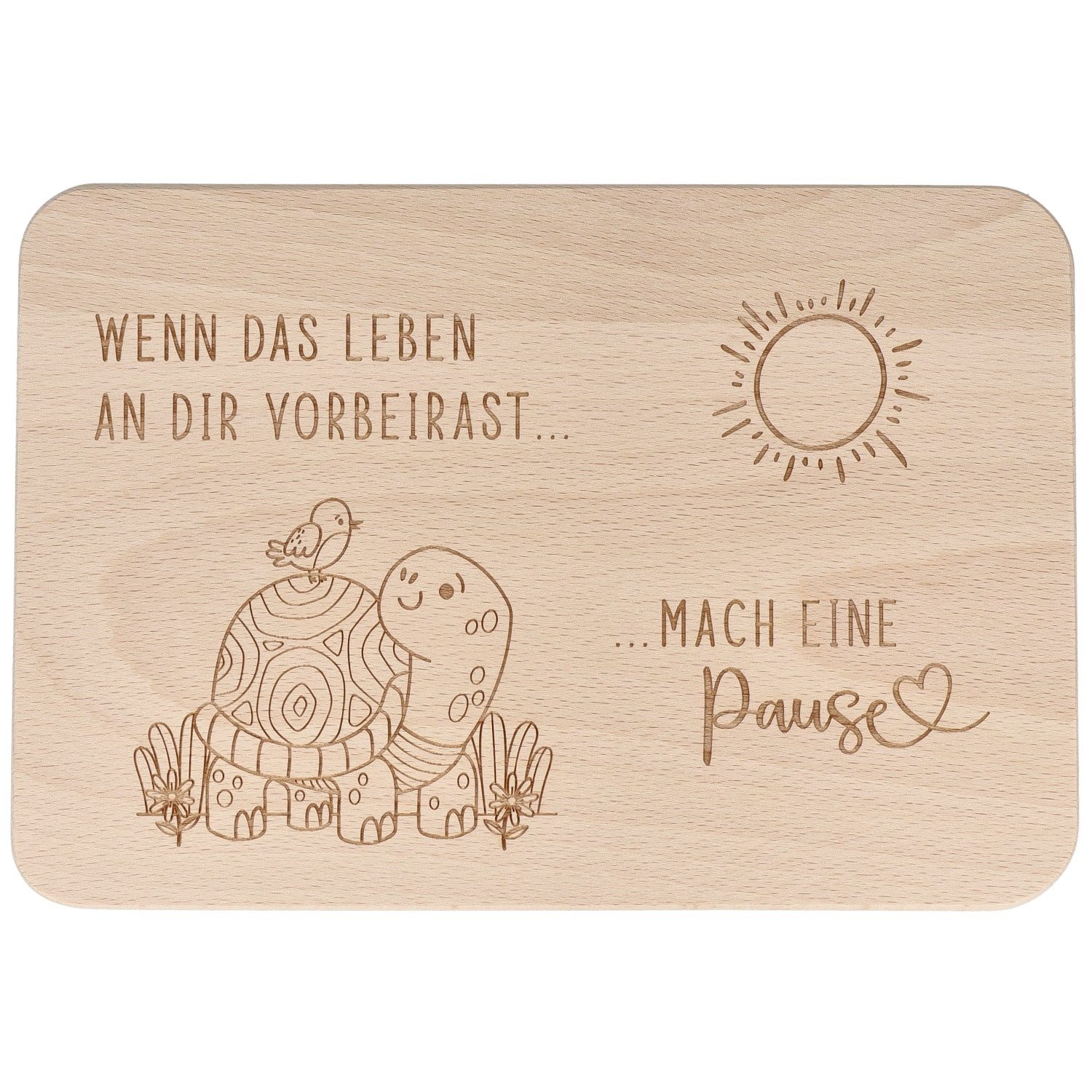 Spruchreif® Frühstücksbrett Spruchreif · Frühstücksbrettchen mit Gravur · Brotbrett mit Sprüchen