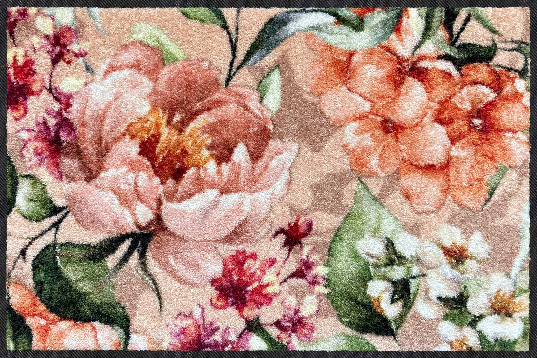 Salonloewe Fußmatte Fußmatte 50x75 Florina spring rosa, Eingangsmatte normal, Höhe: 500 mm