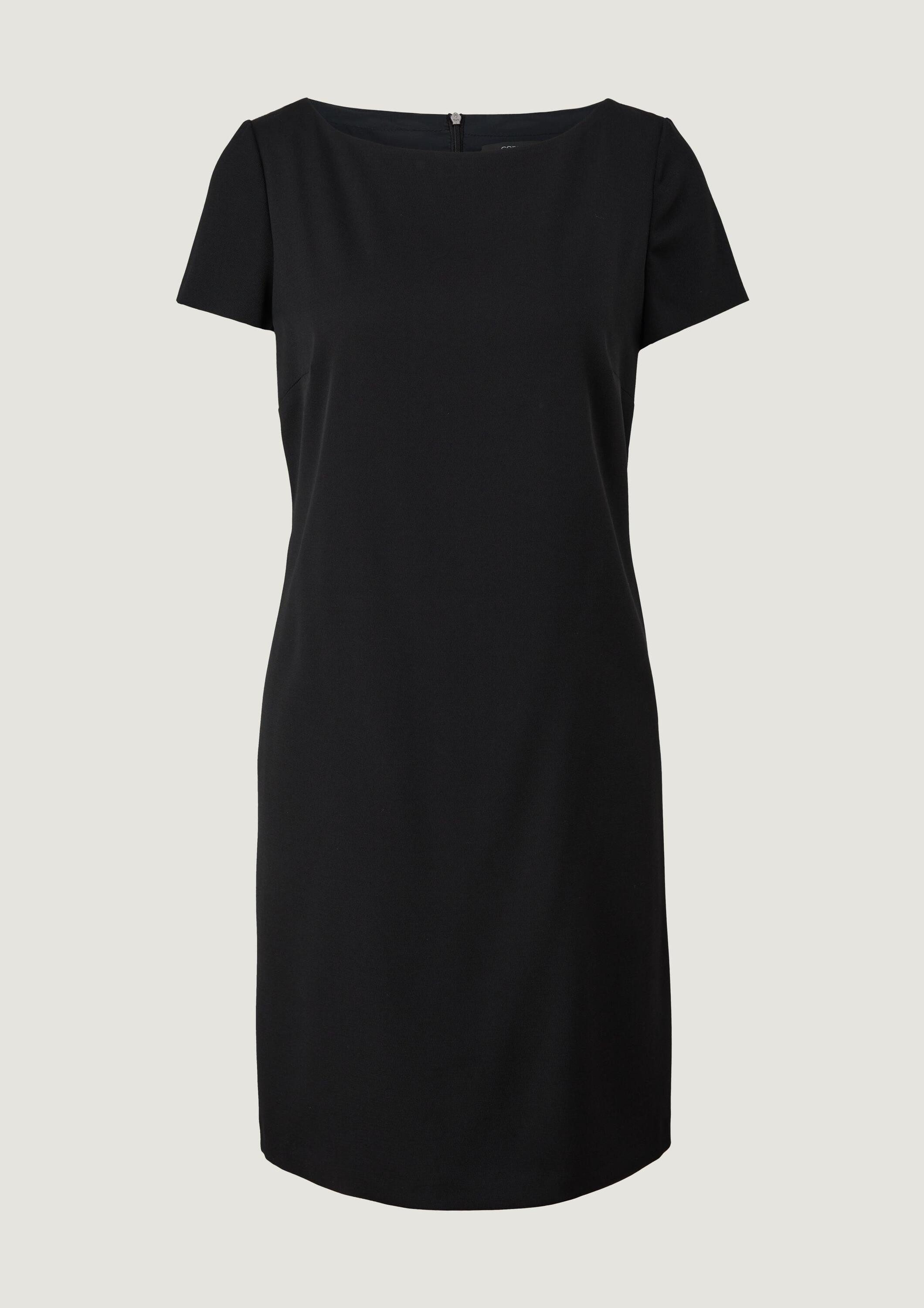 comma Minikleid Kleid Kurzes Kleid mit U-Boot-Ausschnitt