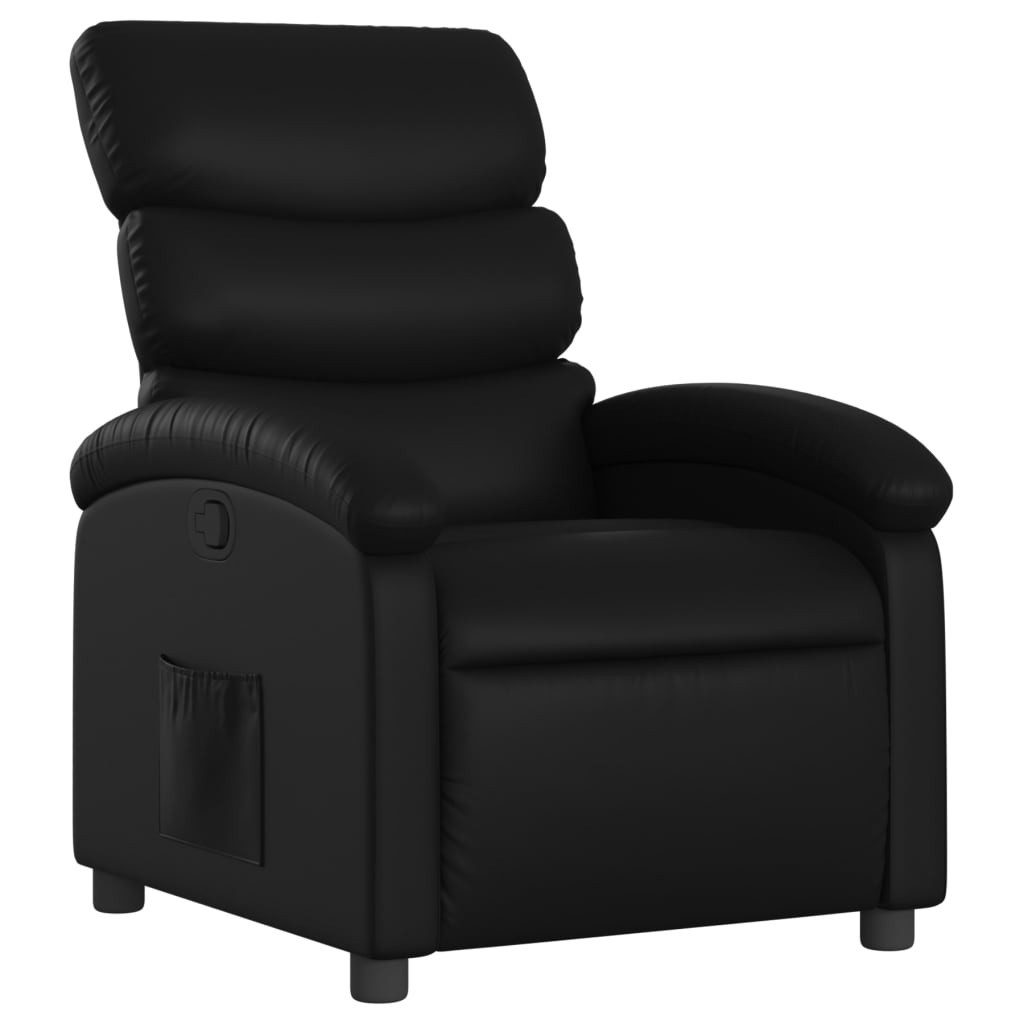 Sessel Relaxsessel, Kunstleder, Schwarz