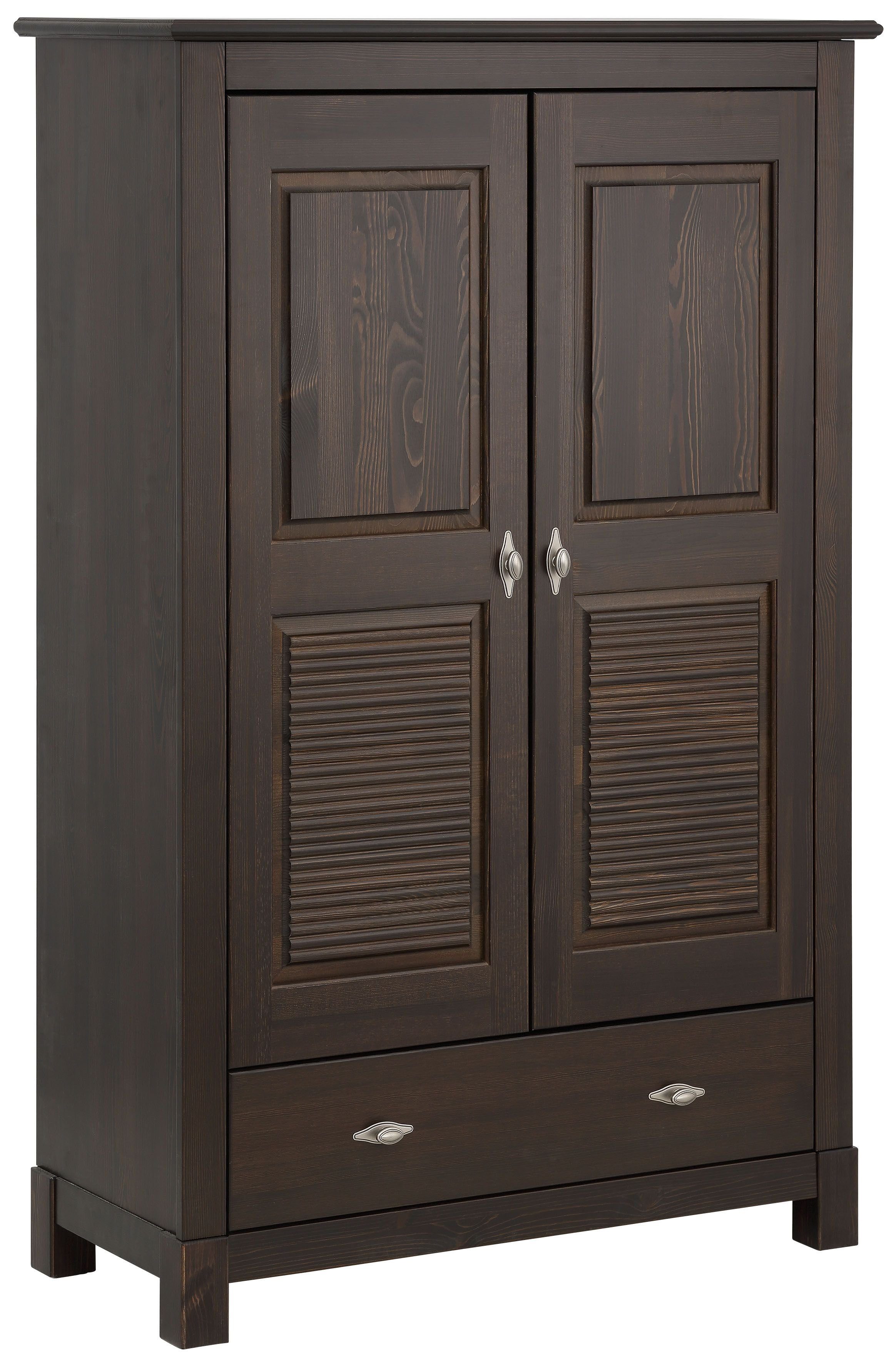 Home affaire Wäscheschrank Rauna (B/H/T ca. 96/155/38 cm) aus massiver Kiefer, FSC®, 2-türig, 96cm breit
