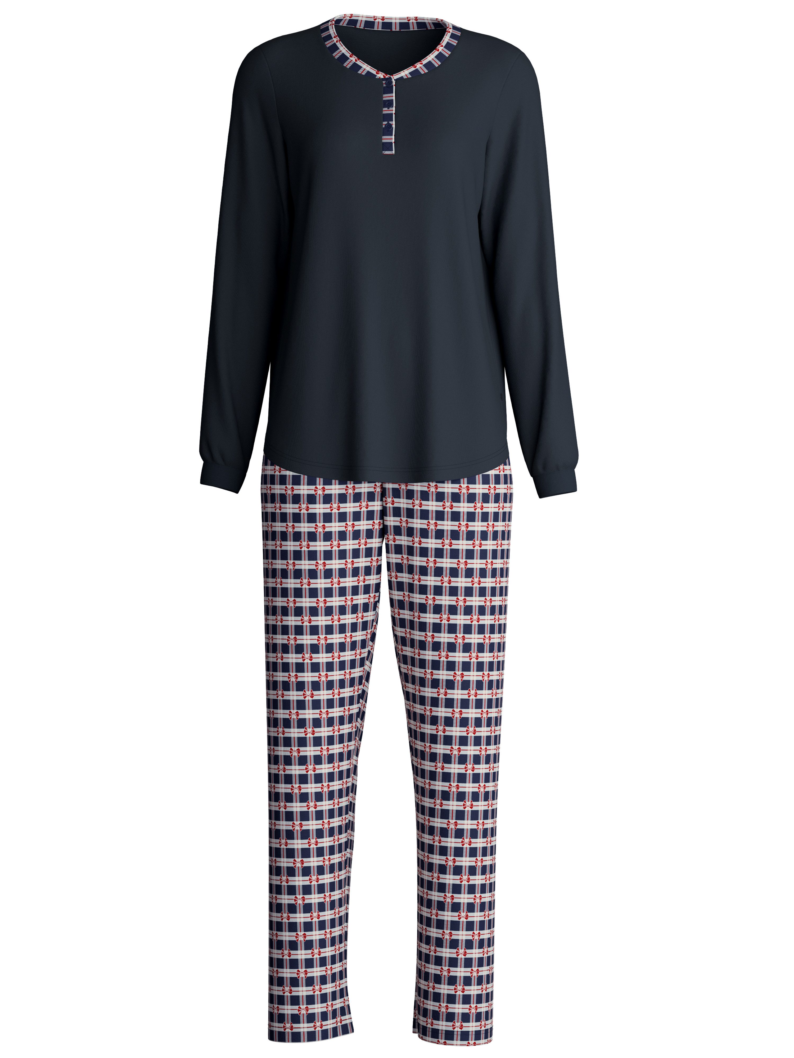 CALIDA Schlafanzug Family & Friends (2 tlg) Knopfleiste, Pure Cotton, Langa günstig online kaufen