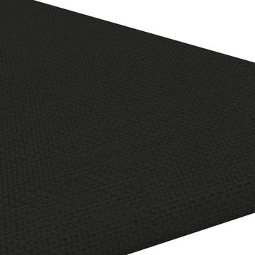 vidaXL Wandpaneel Wandpaneele 12 Stk. Schwarz 30x30 cm Stoff 0,54 m², (12-tlg)